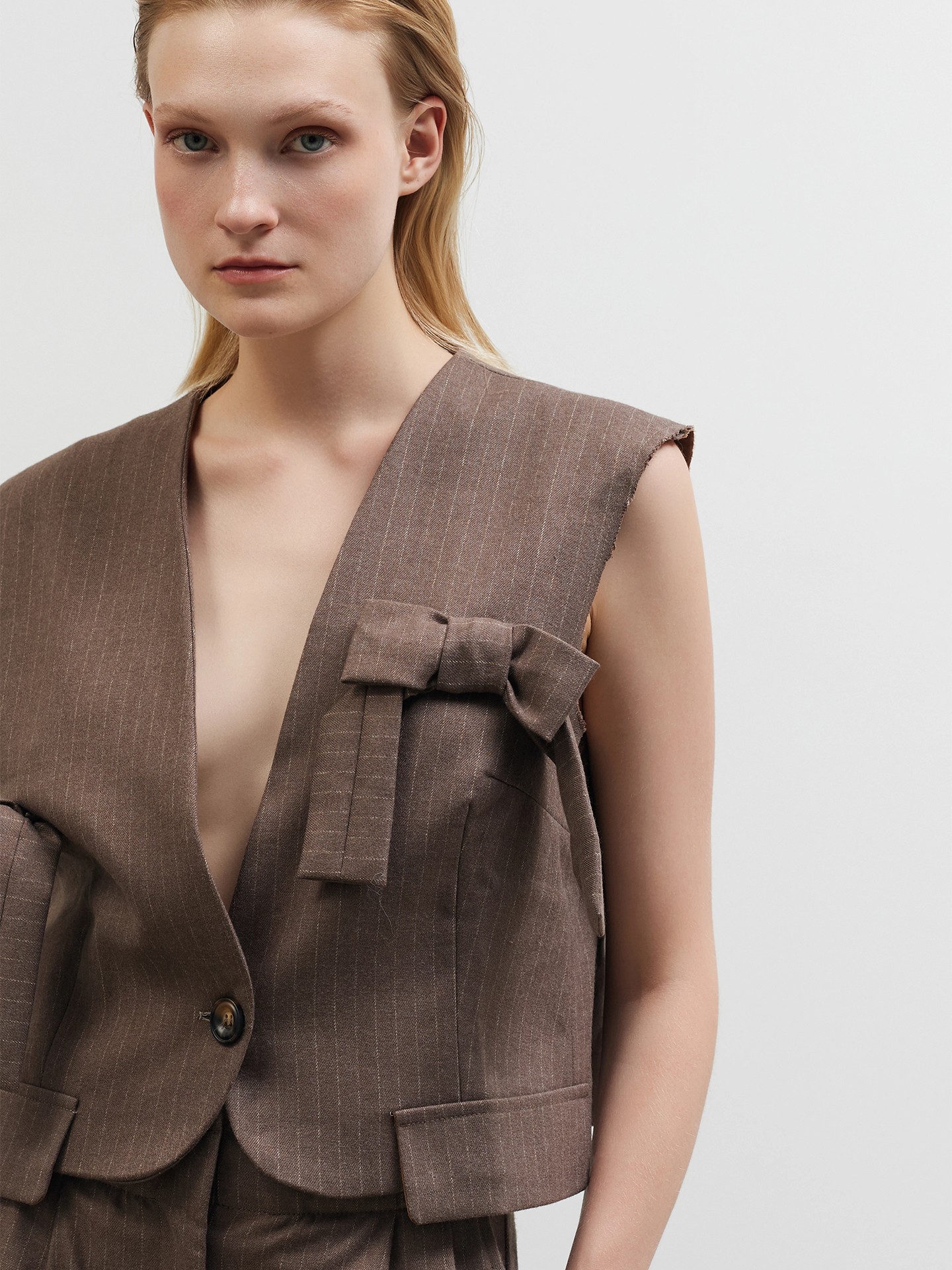 Colete às Riscas com Laços