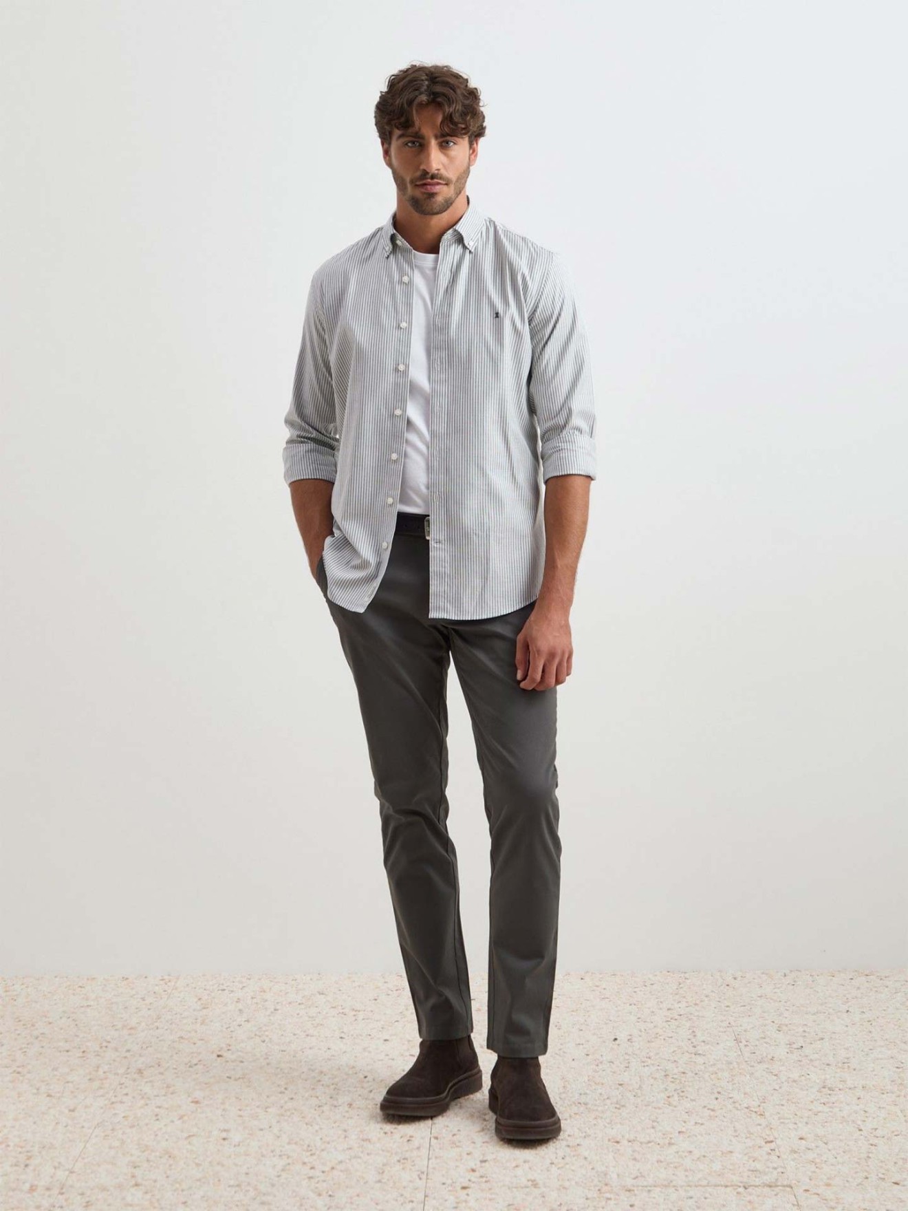 Camisa Regular Fit �s Riscas