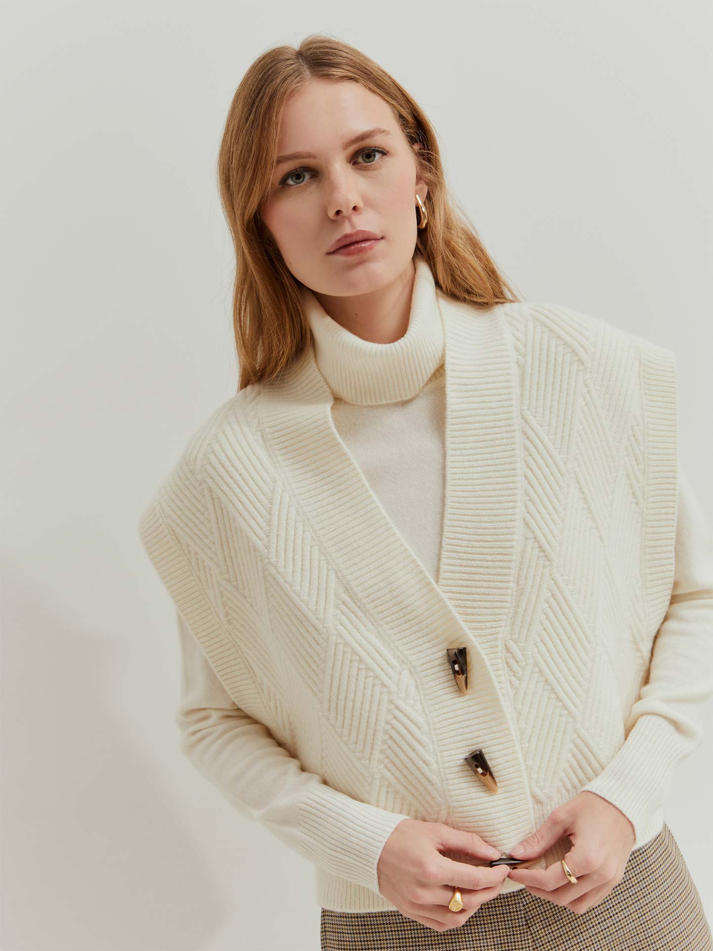 Colete de Lã Tricotado