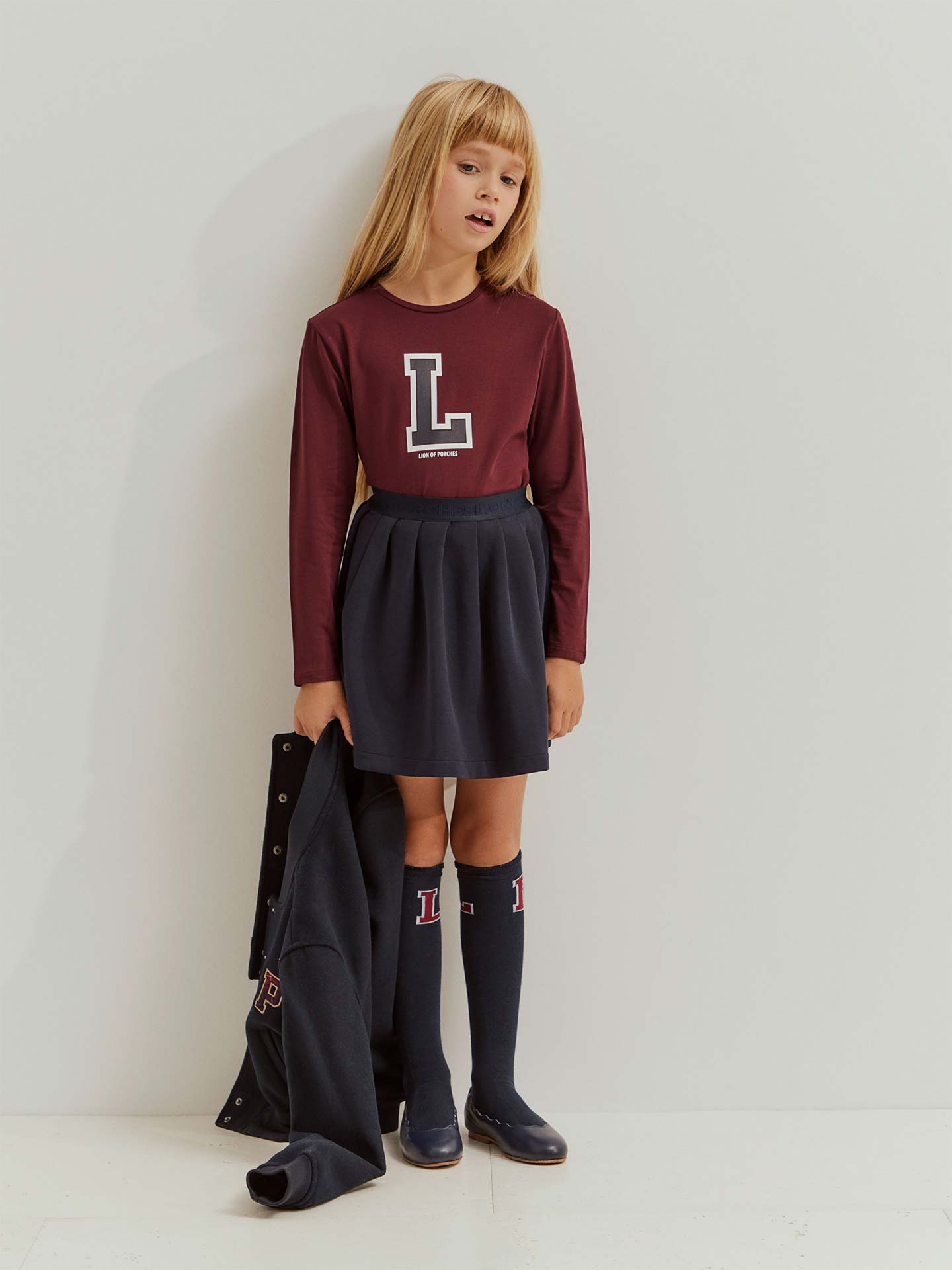 Saia de Pregas em Malha