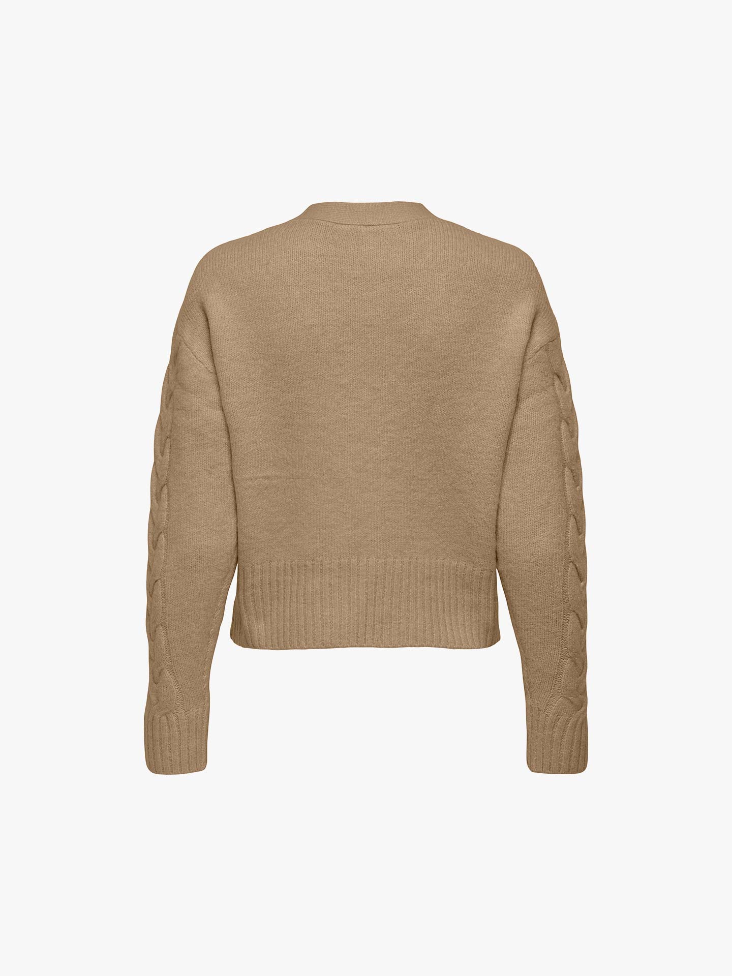 Casaco de Malha Entrançada