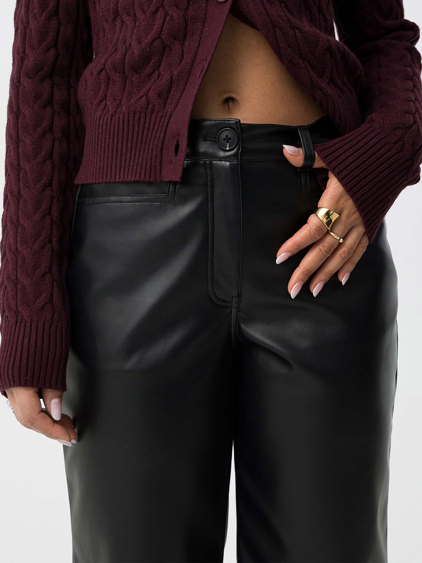 Calças Straight Fit