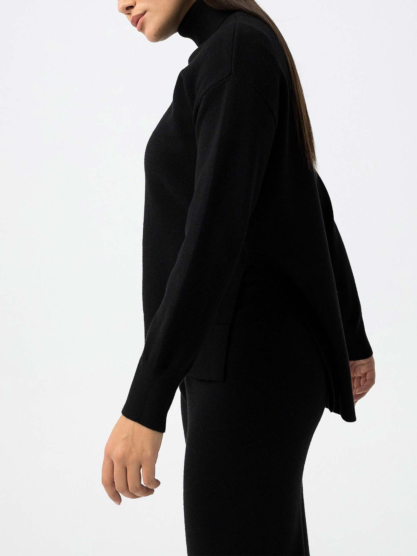 Camisola de Malha de Gola Alta