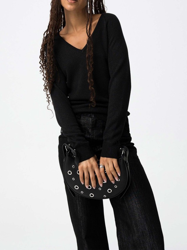 Camisola de Malha Decote em V