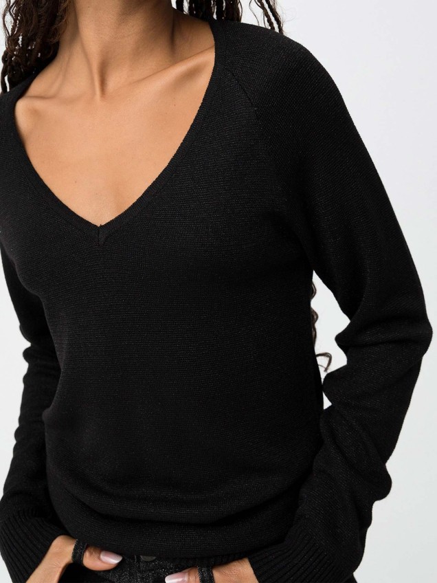 Camisola de Malha Decote em V