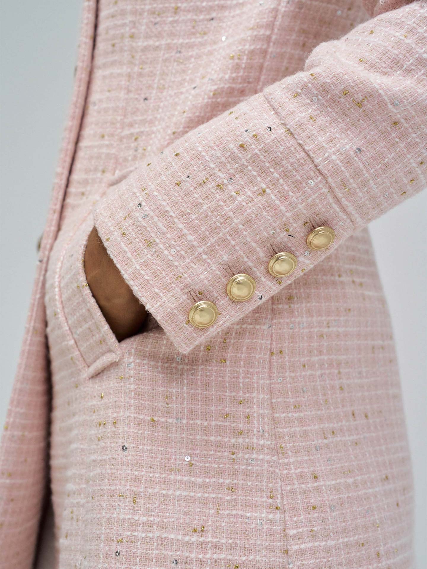 Casaco de Fazenda Grace em Tweed