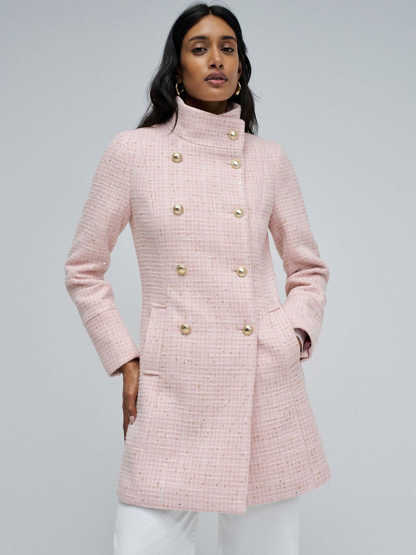 Casaco de Fazenda Grace em Tweed