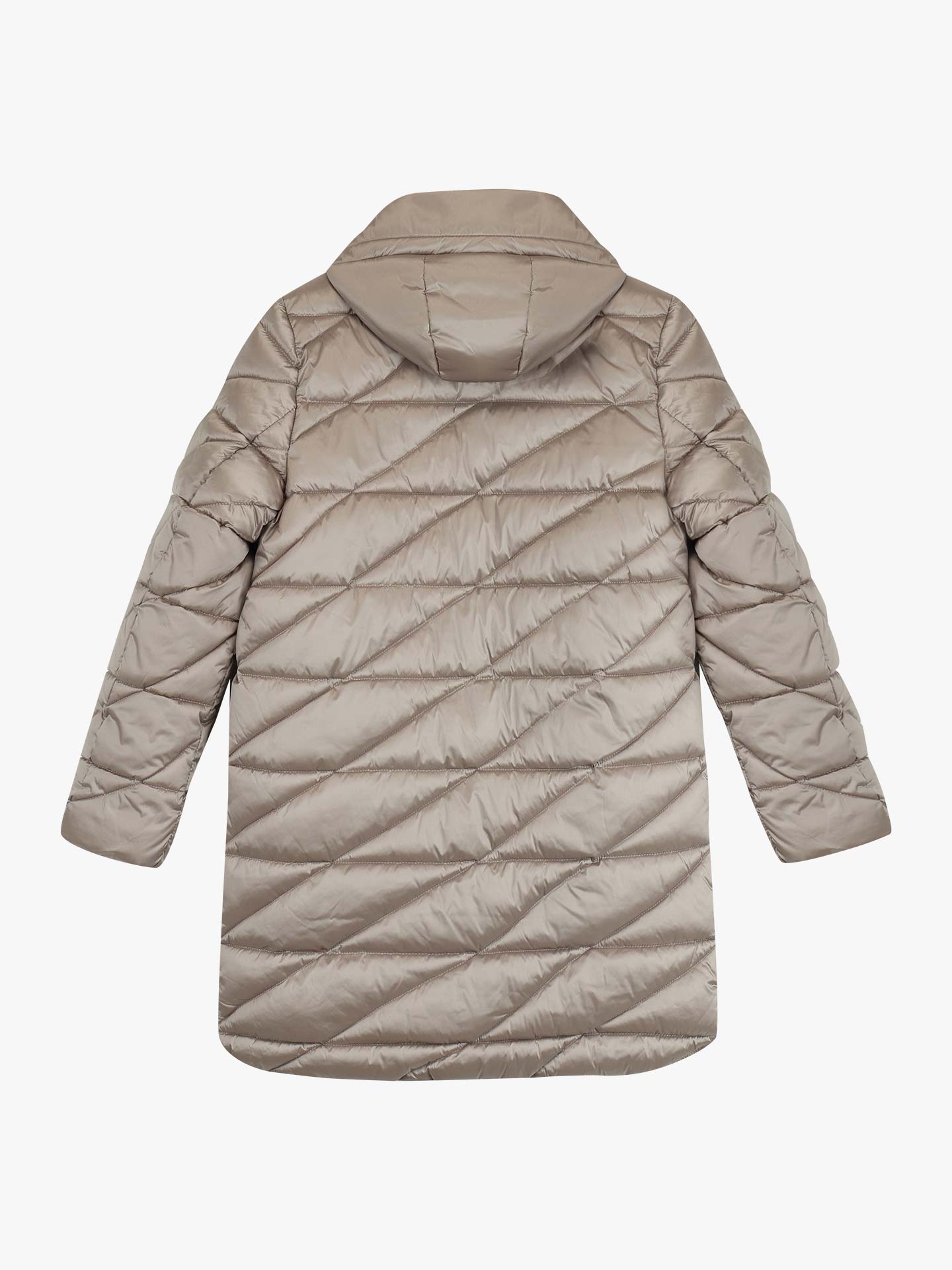 Parka Comprida Acolchoada com Capuz