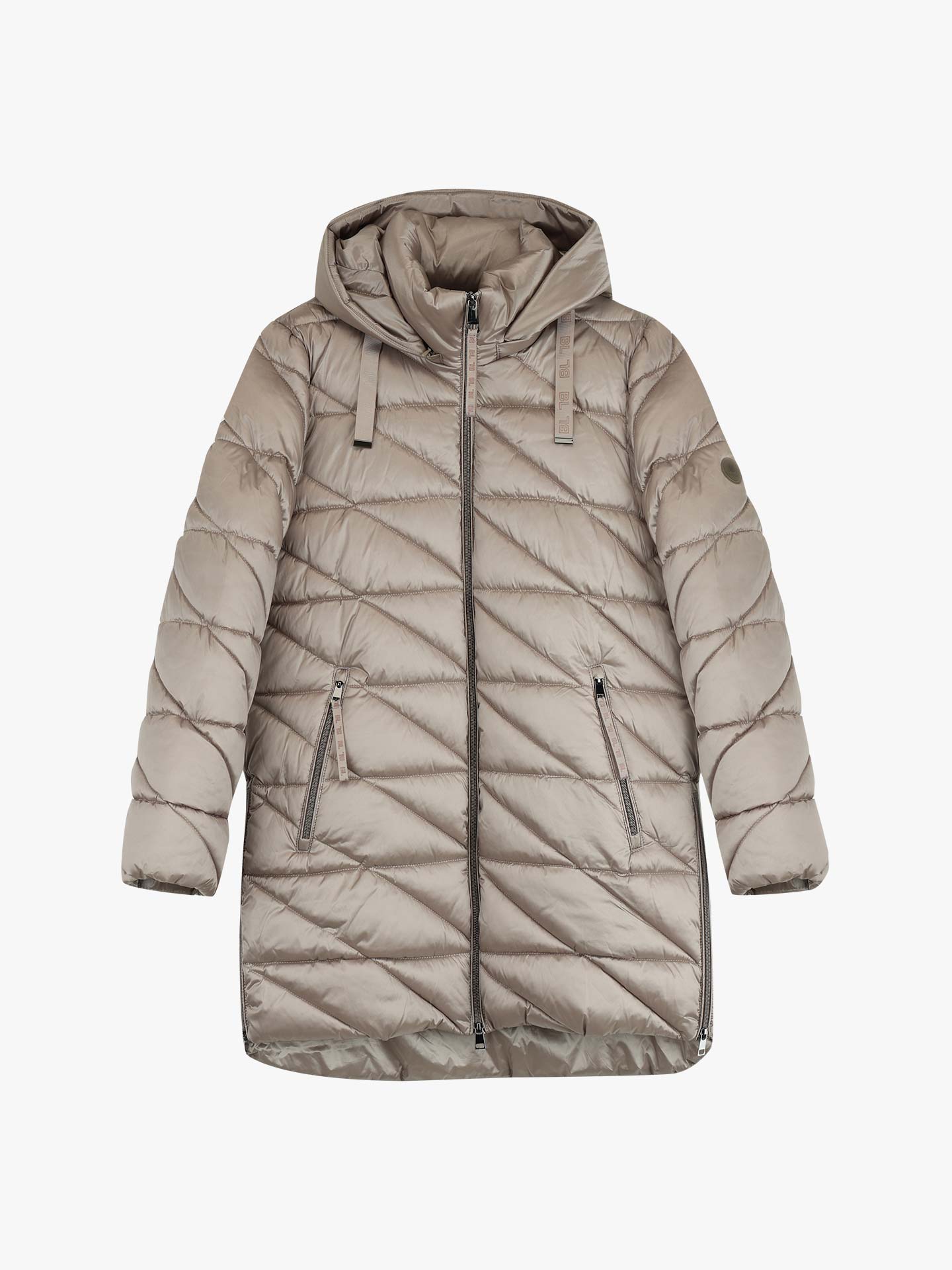 Parka Comprida Acolchoada com Capuz