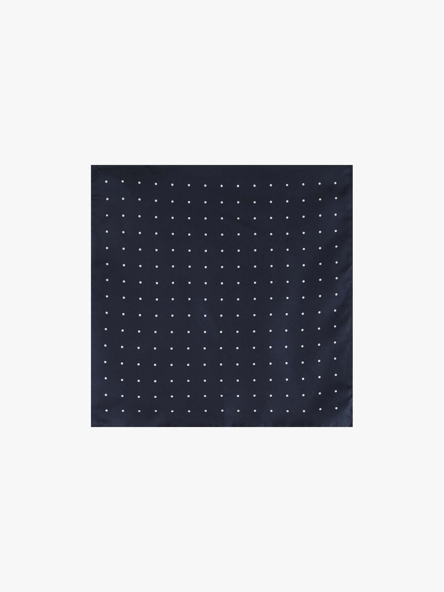 Leno Quadrado de Seda com Bolinhas