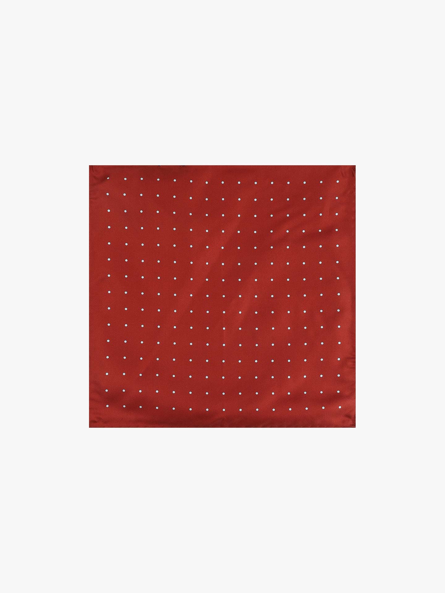 Lenço Quadrado de Seda com Bolinhas