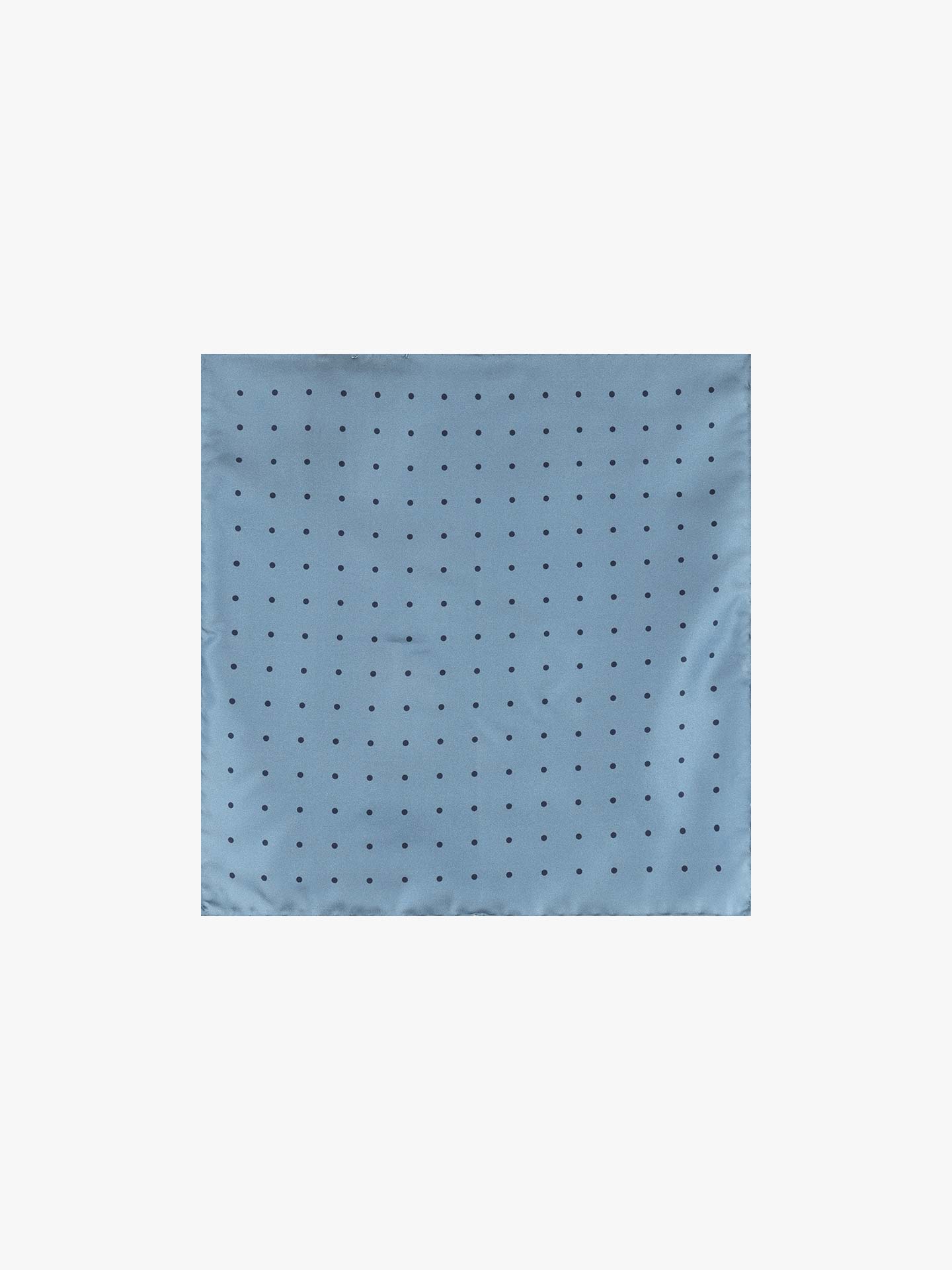 Leno Quadrado de Seda com Bolinhas