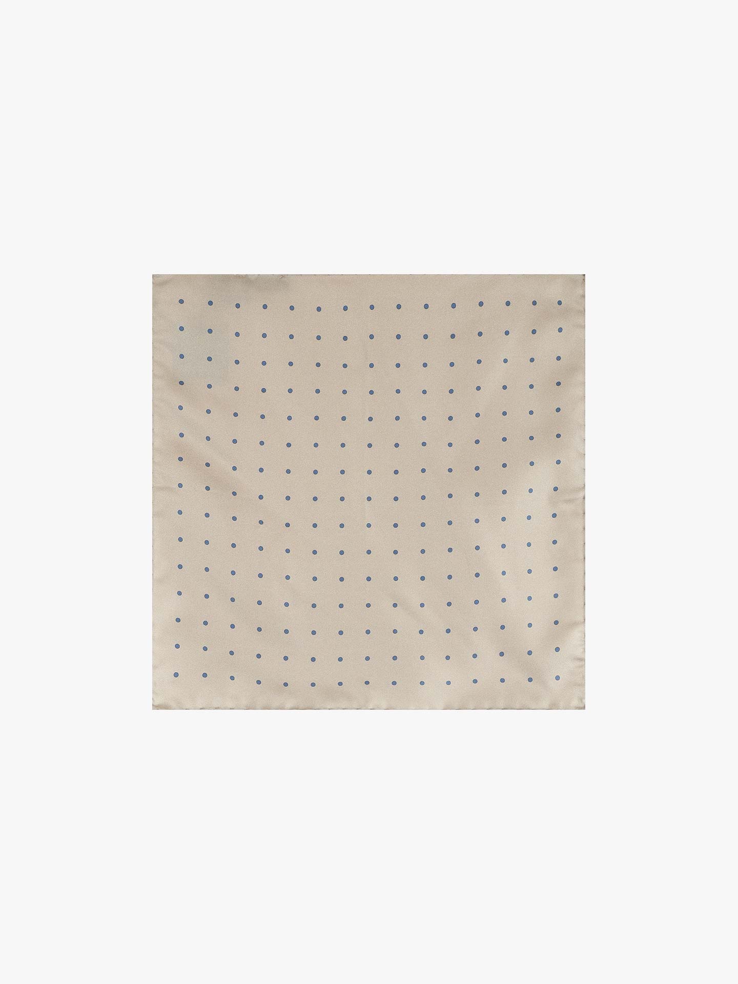 Leno Quadrado de Seda com Bolinhas