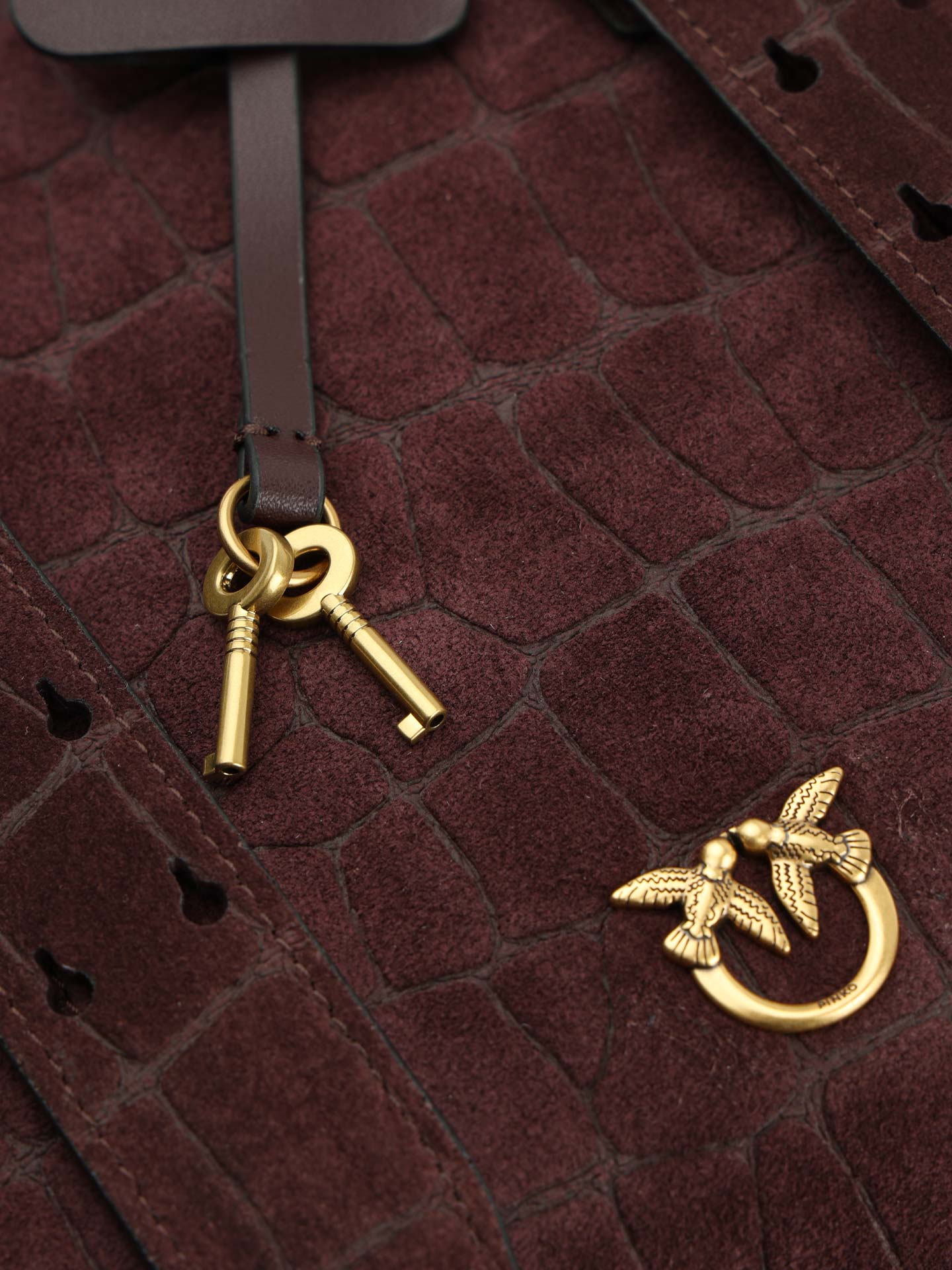 Mala Bowling Pequena com Padrão Crocodilo