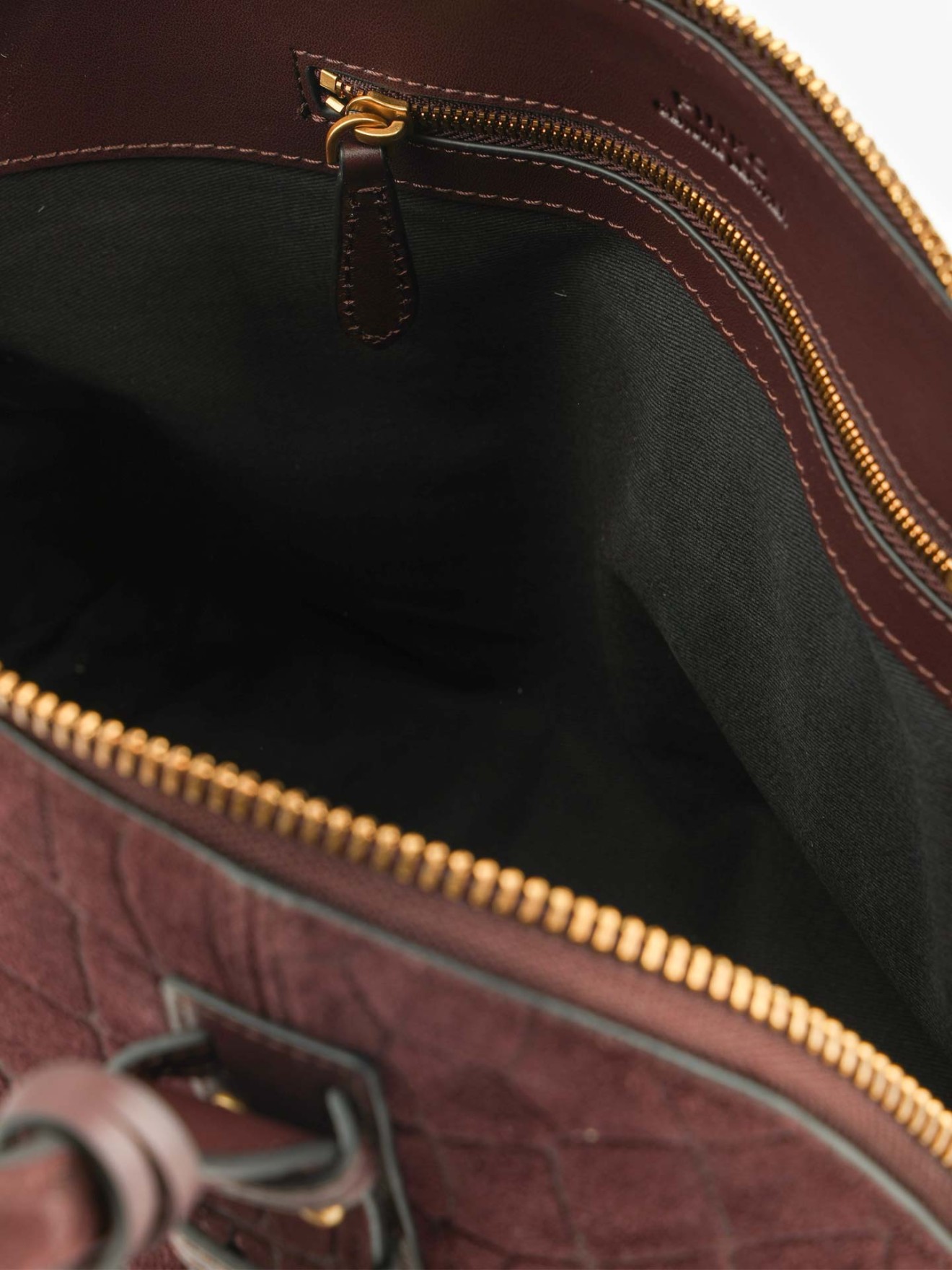 Mala Bowling Pequena com Padrão Crocodilo