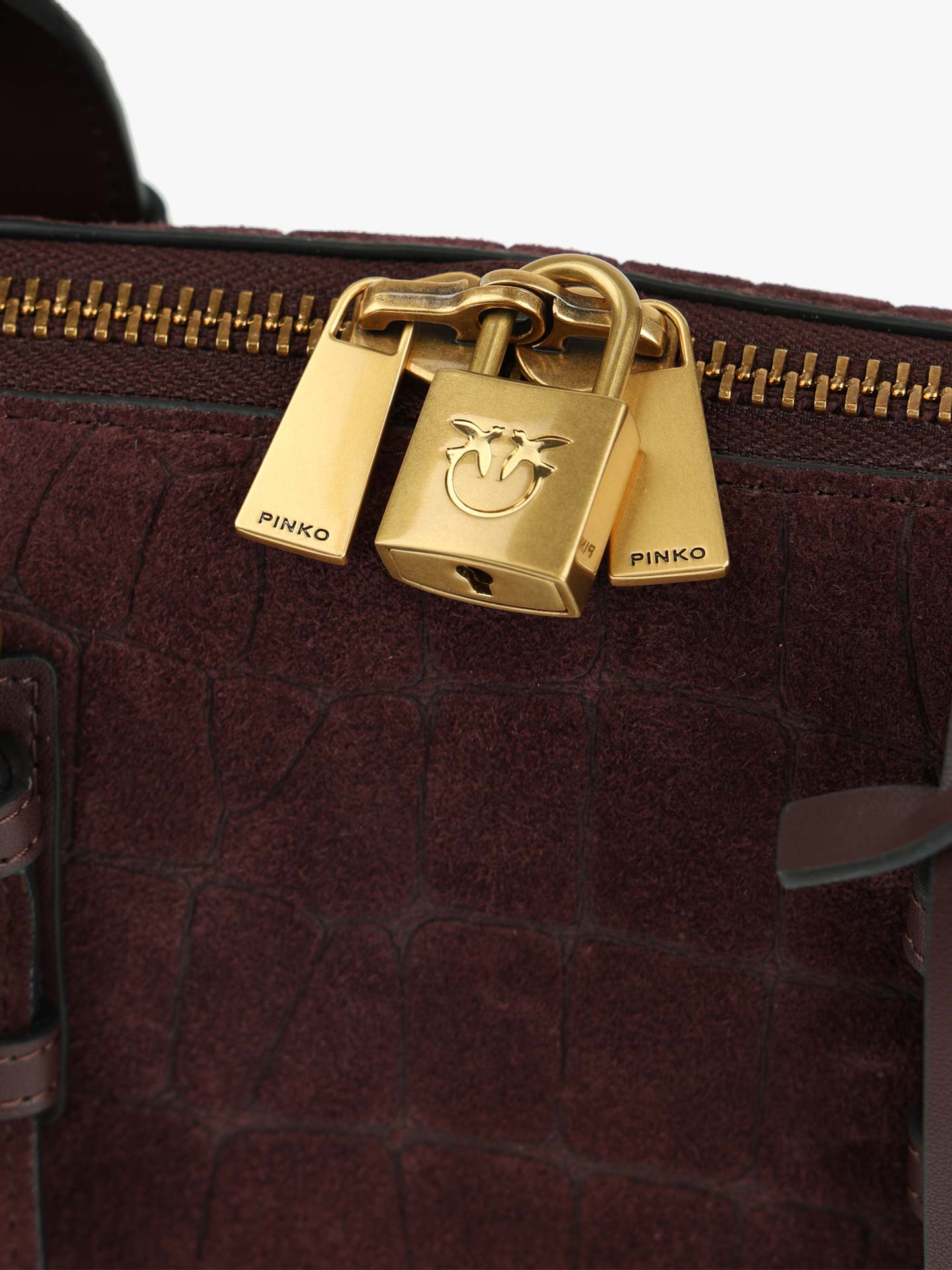 Mala Bowling Pequena com Padrão Crocodilo