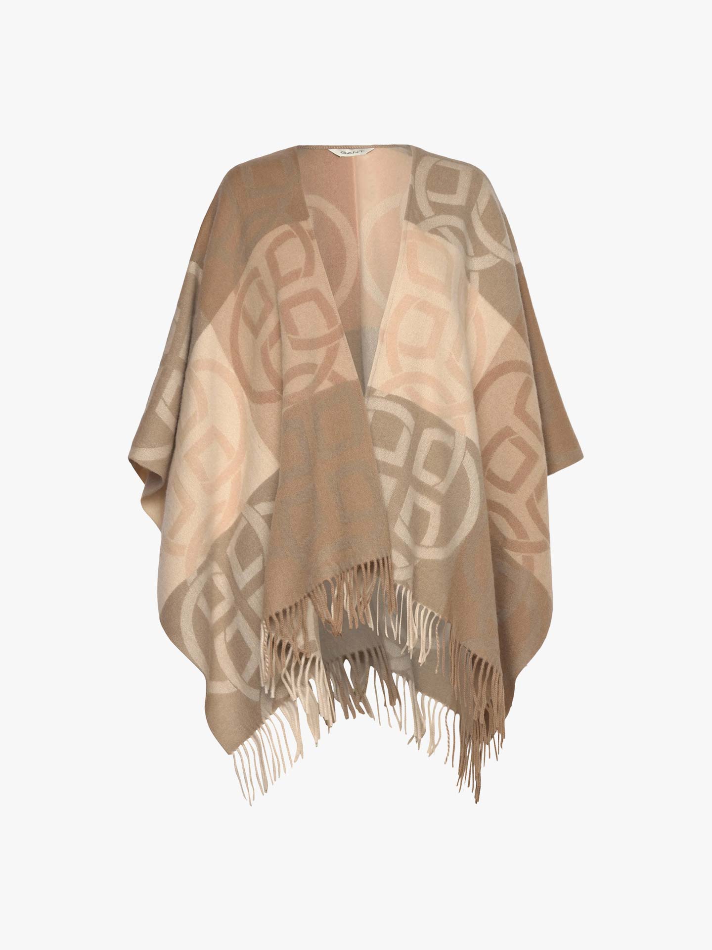 Poncho com Padro Geomtrico