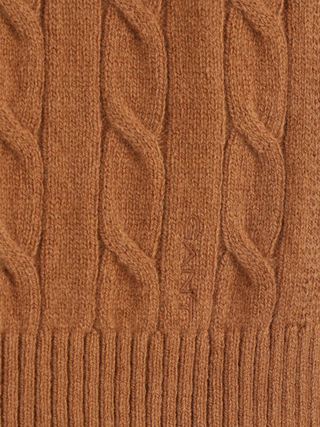 Cachecol em Malha Trançada