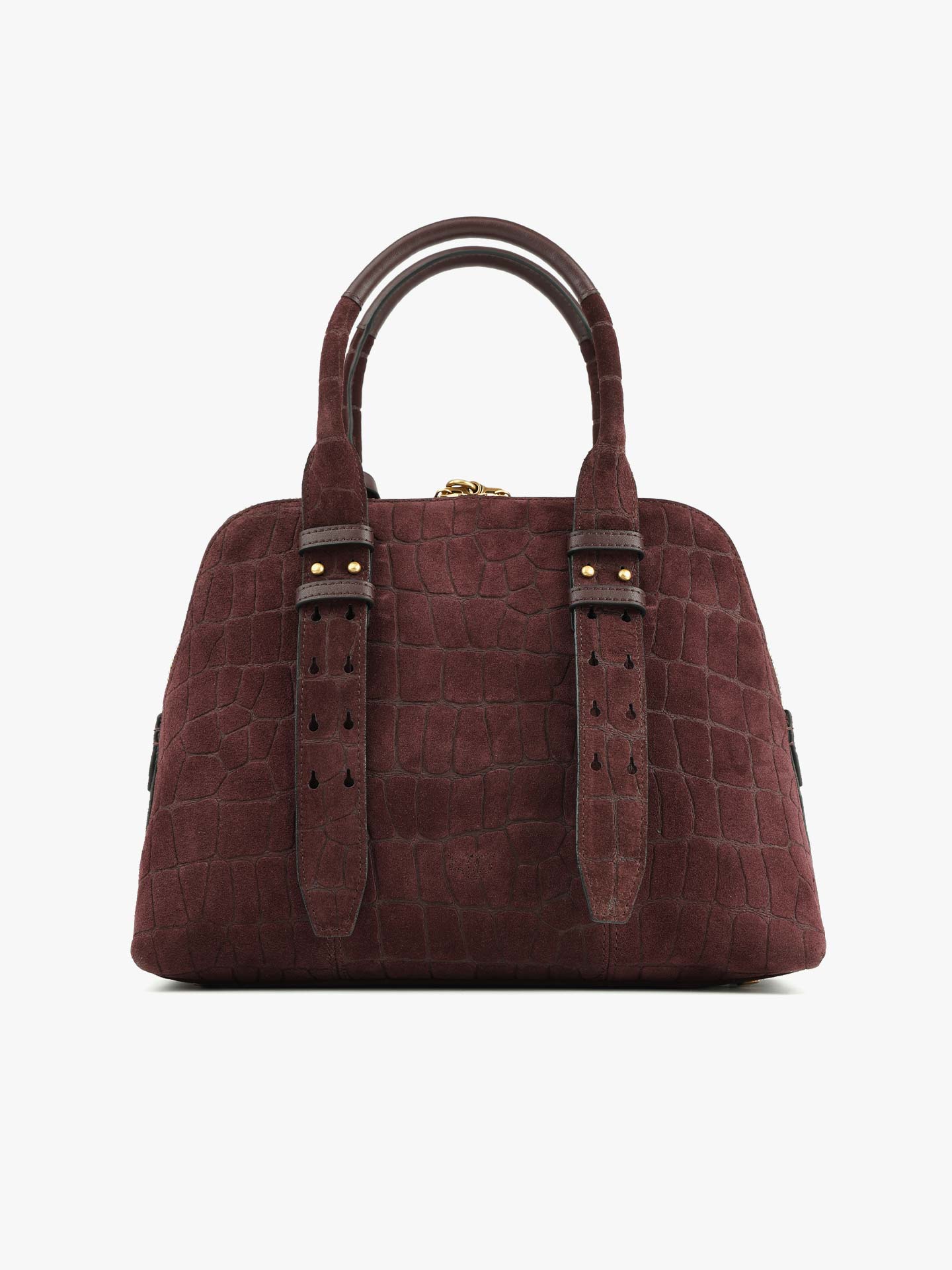 Mala Bowling Pequena com Padrão Crocodilo