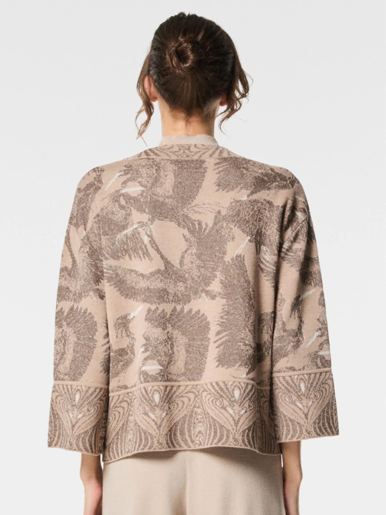 Camisola de Malha com Padro Japons