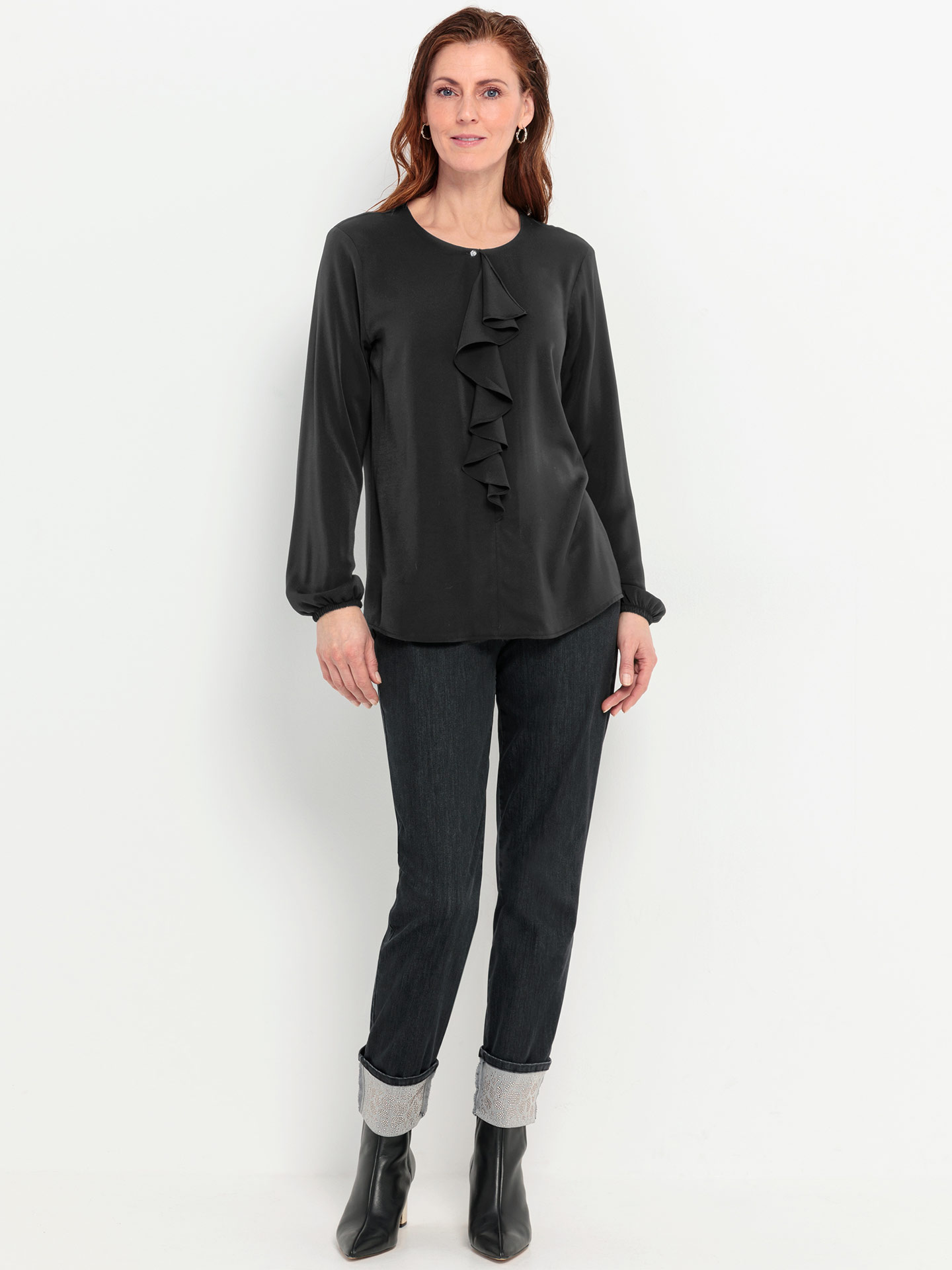 Blusa com Detalhe de Folho Vianna