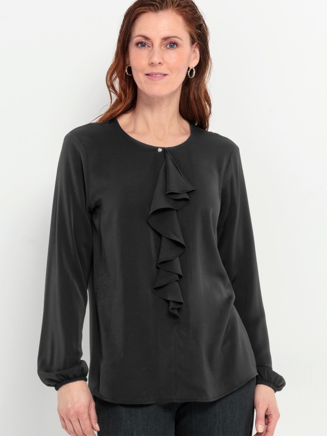 Blusa com Detalhe de Folho Vianna