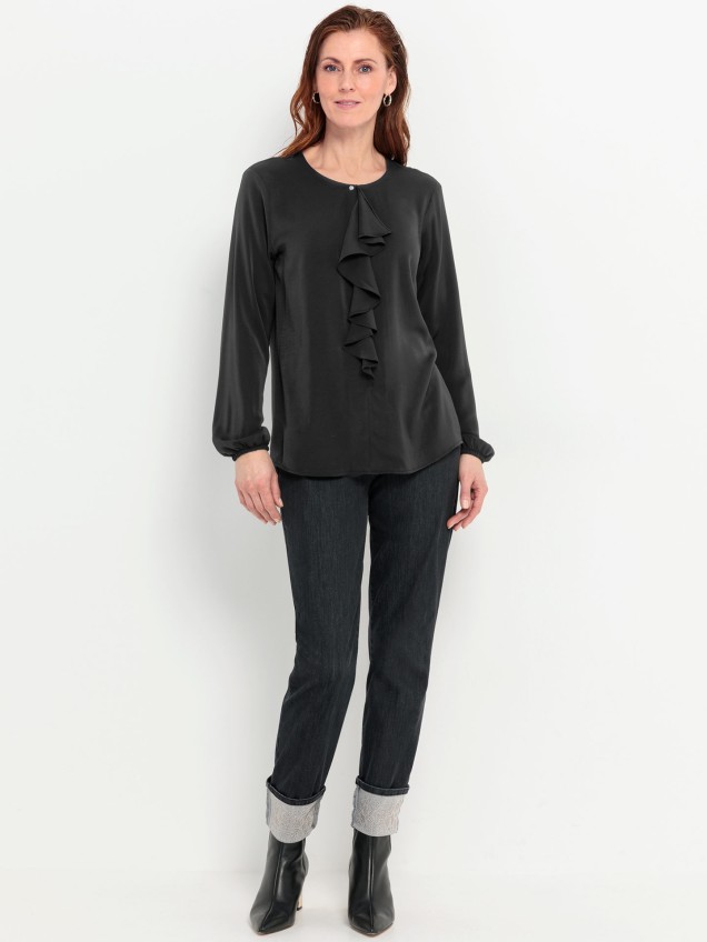 Blusa com Detalhe de Folho Vianna