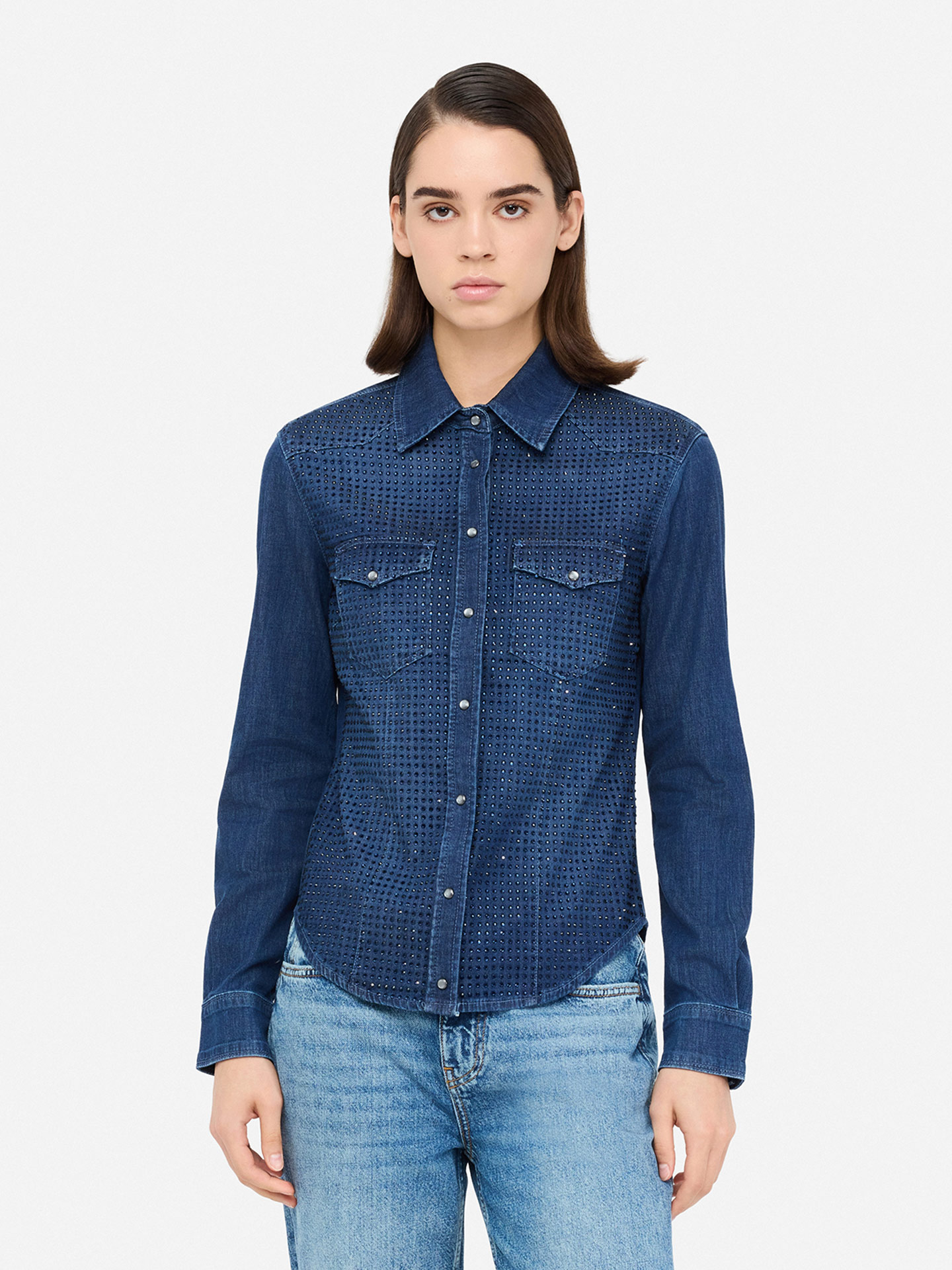 Camisa de Ganga com Strass