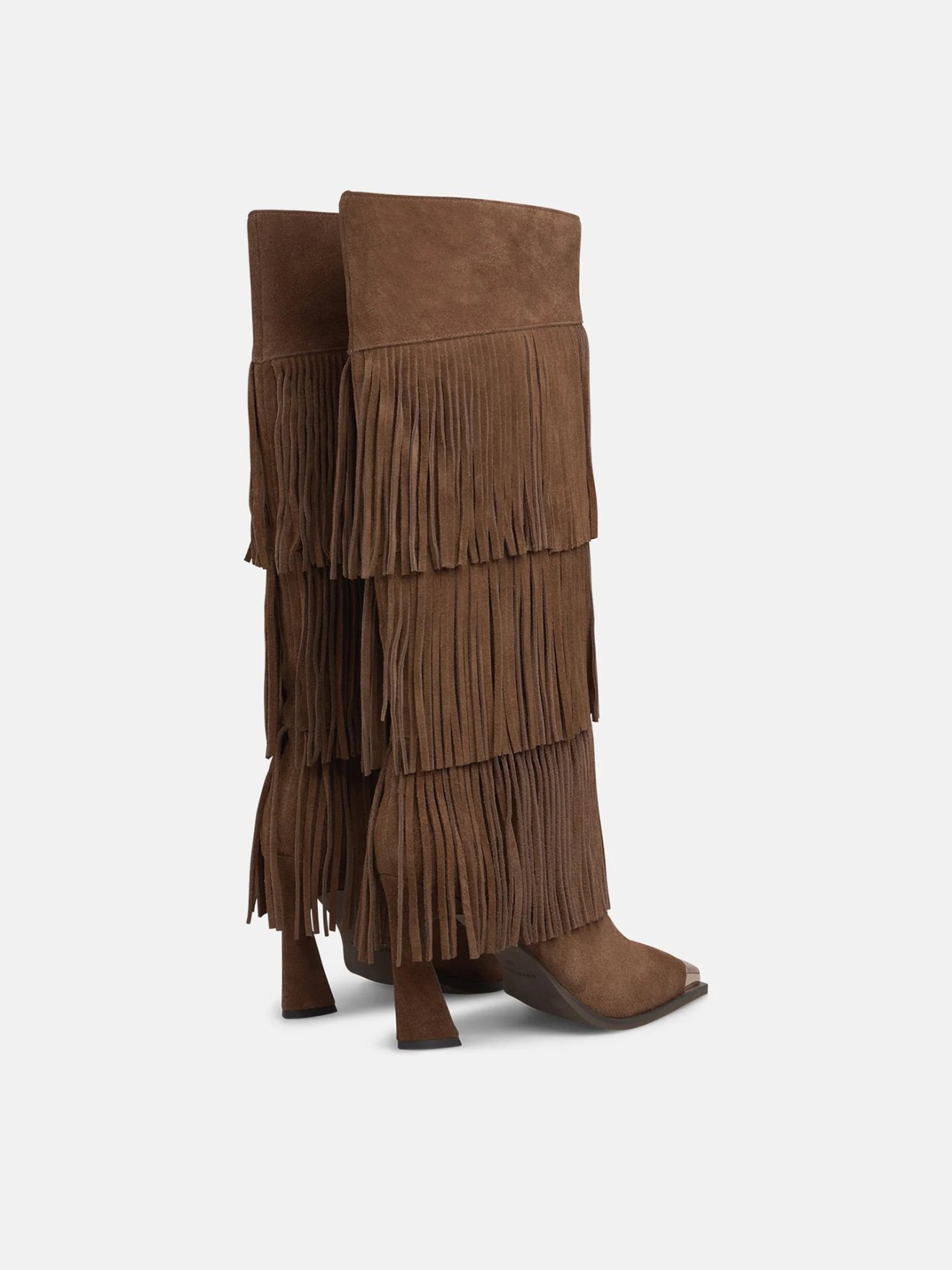 Bota de Cano Médio com Franjas