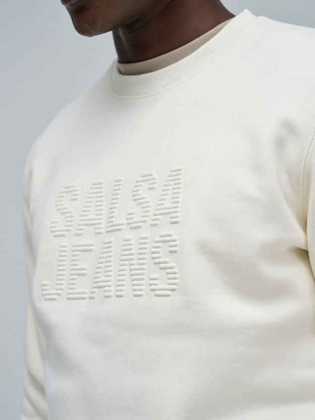 Sweatshirt com Branding Em Relevo