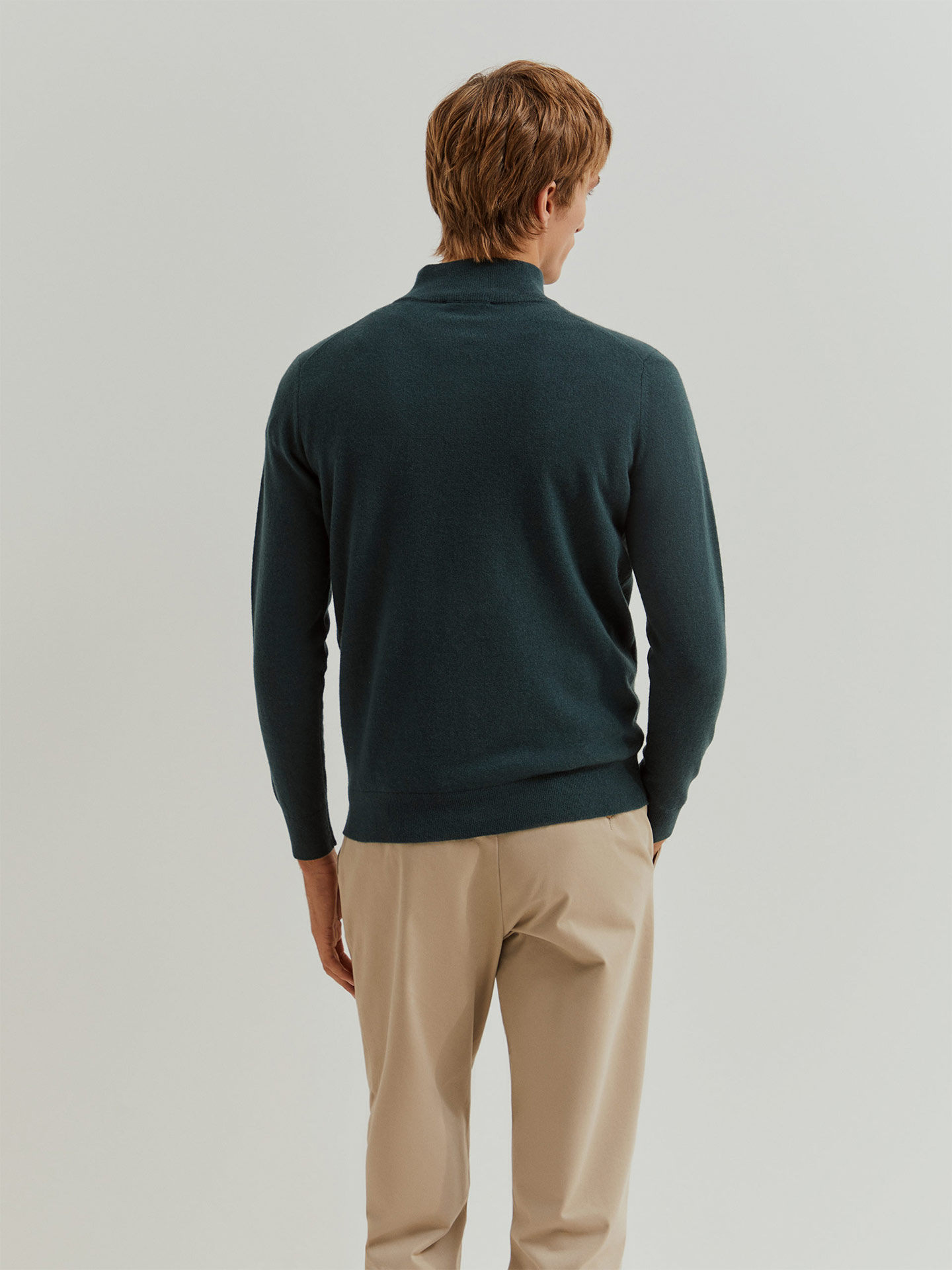 Camisola de Lã com Meio Fecho