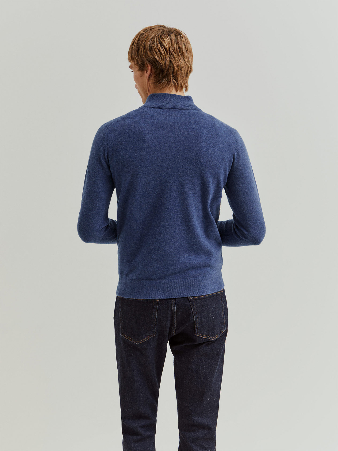 Camisola de Lã com Meio Fecho