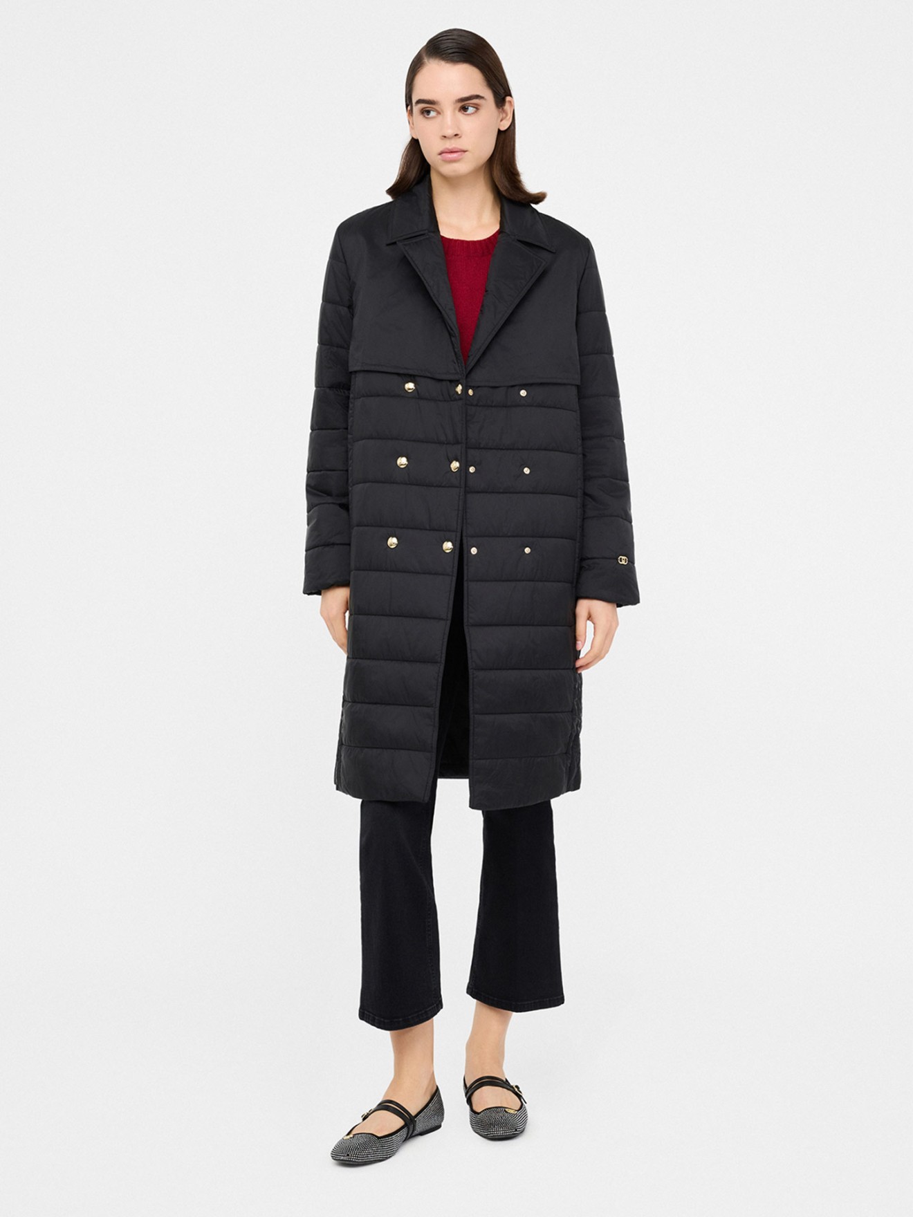 Parka Acolchoada com Cinto