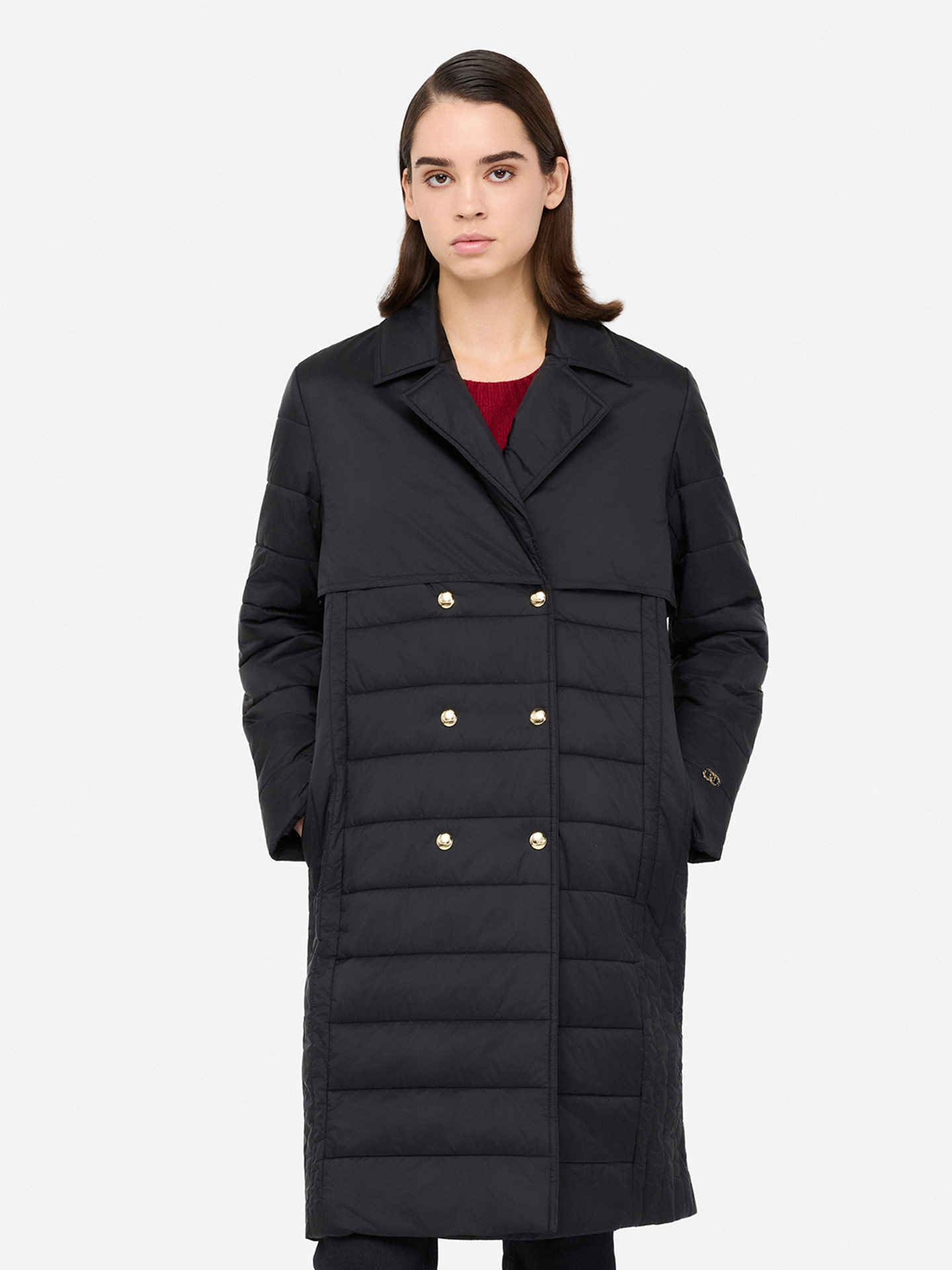 Parka Acolchoada com Cinto