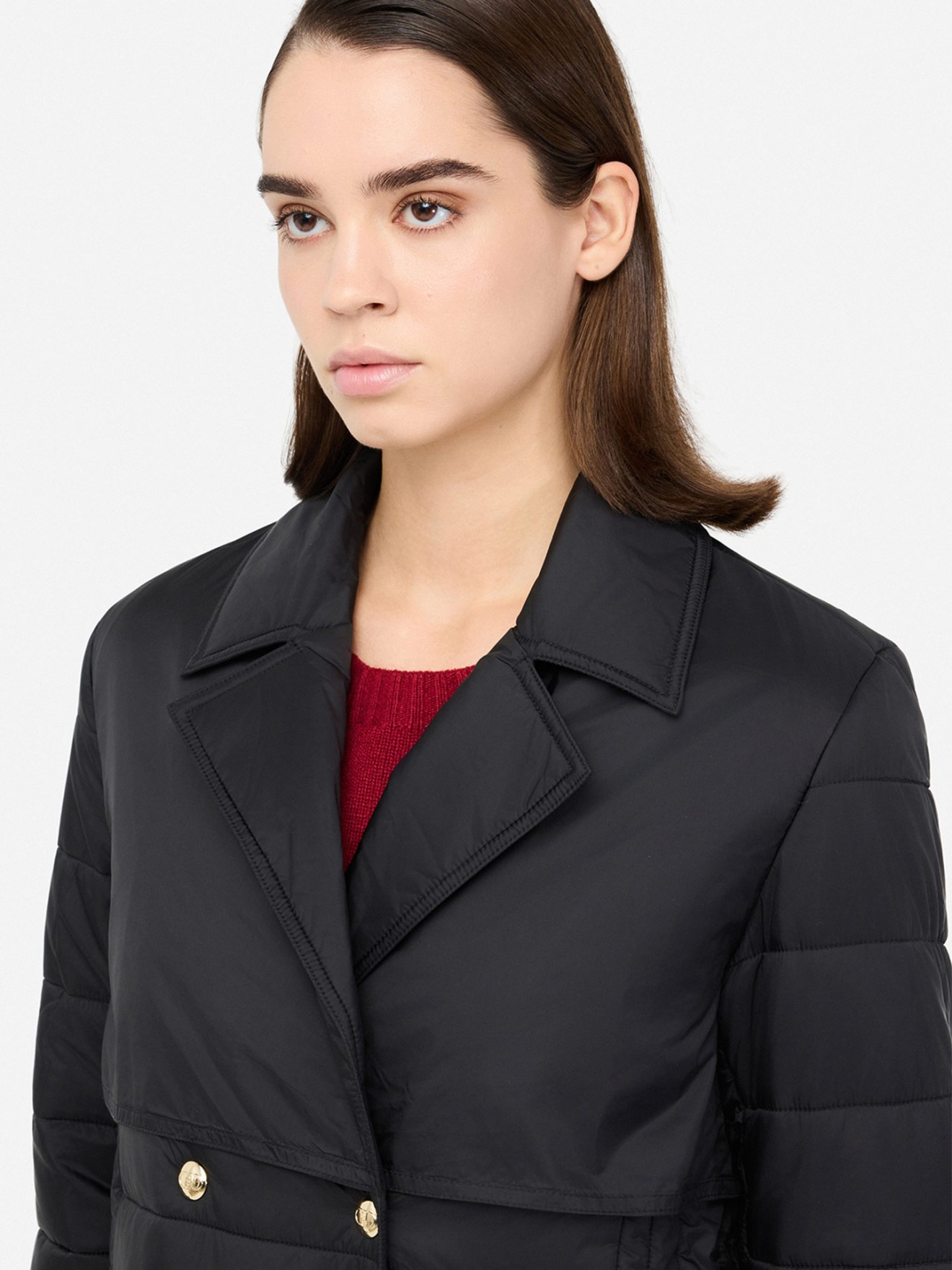 Parka Acolchoada com Cinto