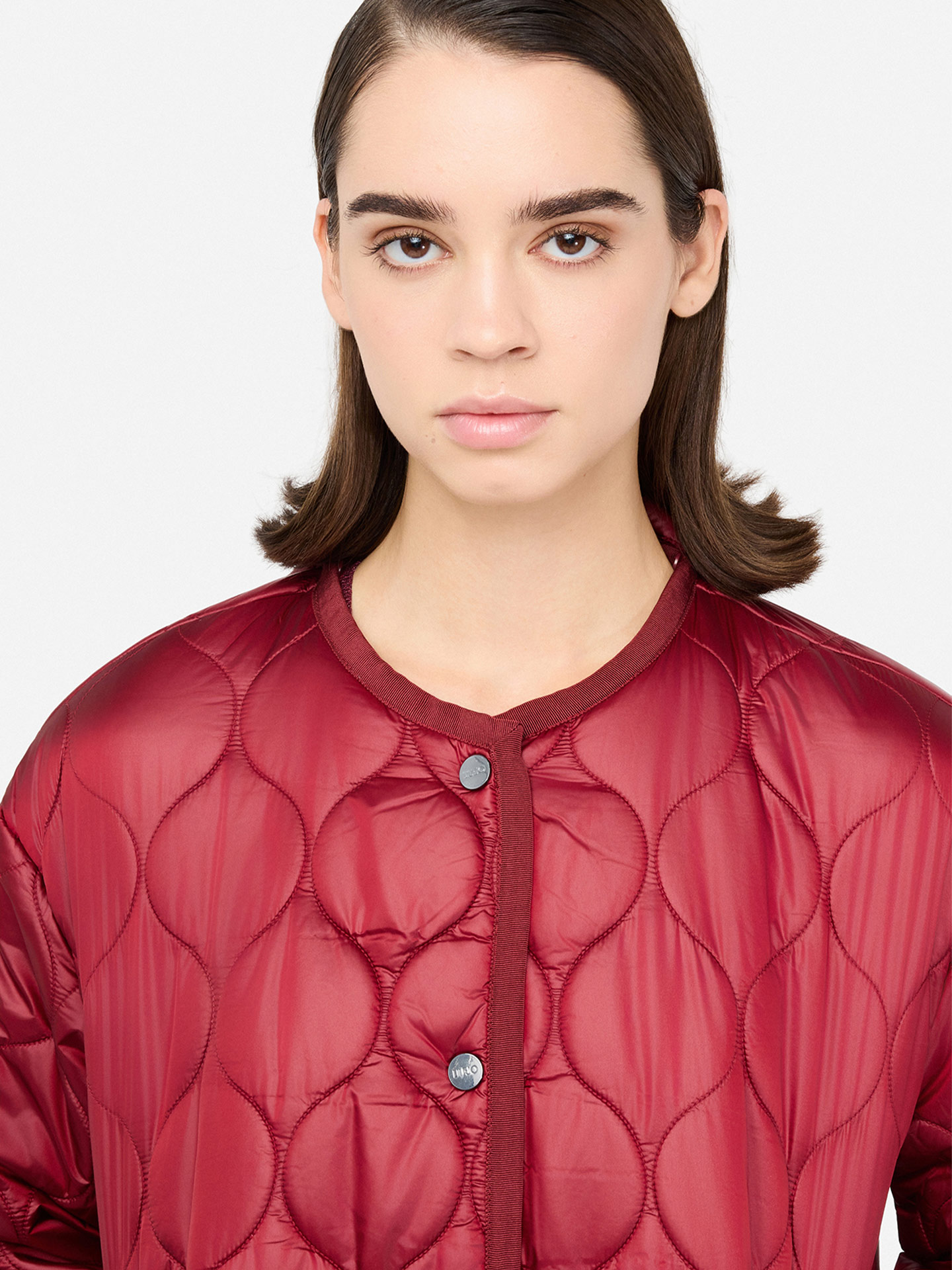 Blusão Acolchoado com Lenço Combinado