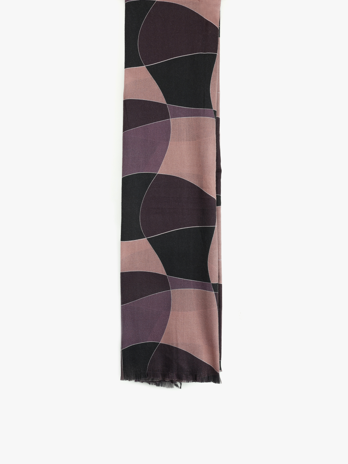 Echarpe com Padrão Abstrato