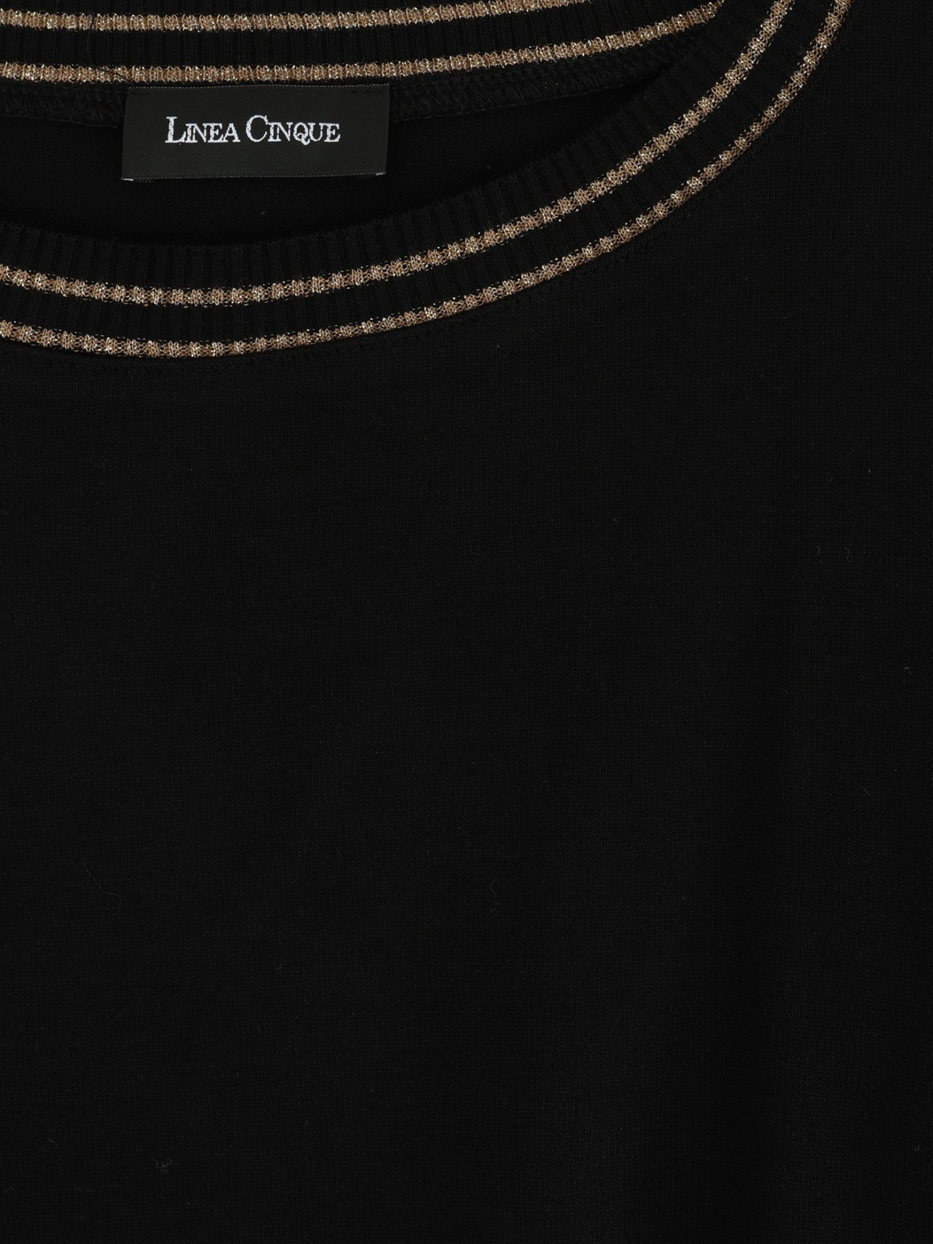 Camisola de Malha com Riscas Metalizadas