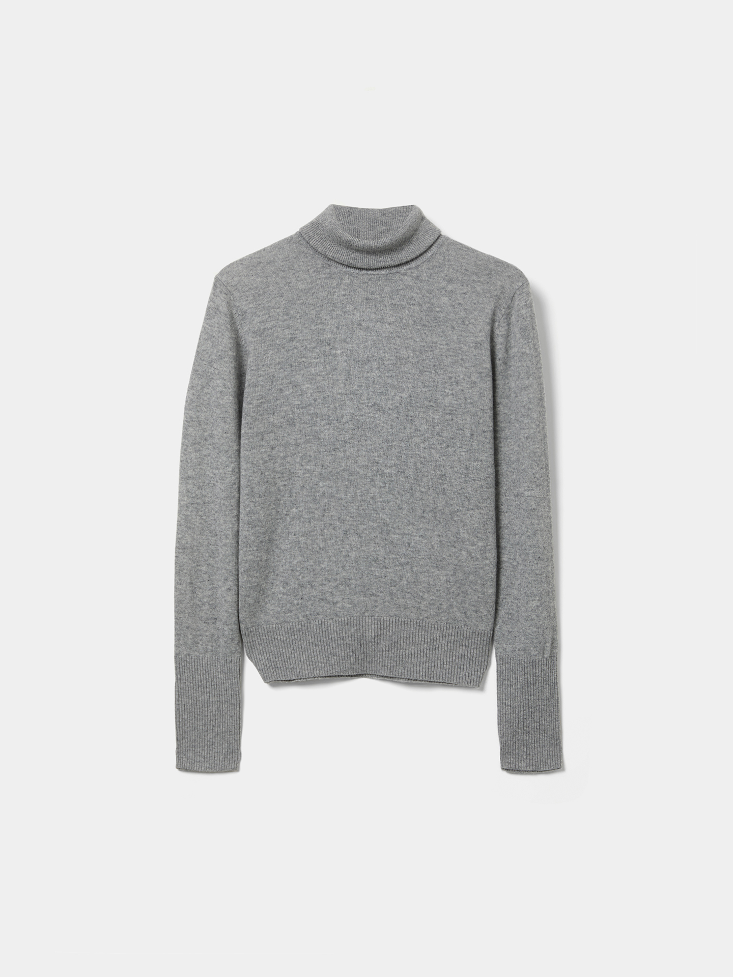 Camisola de Gola Alta em Lã