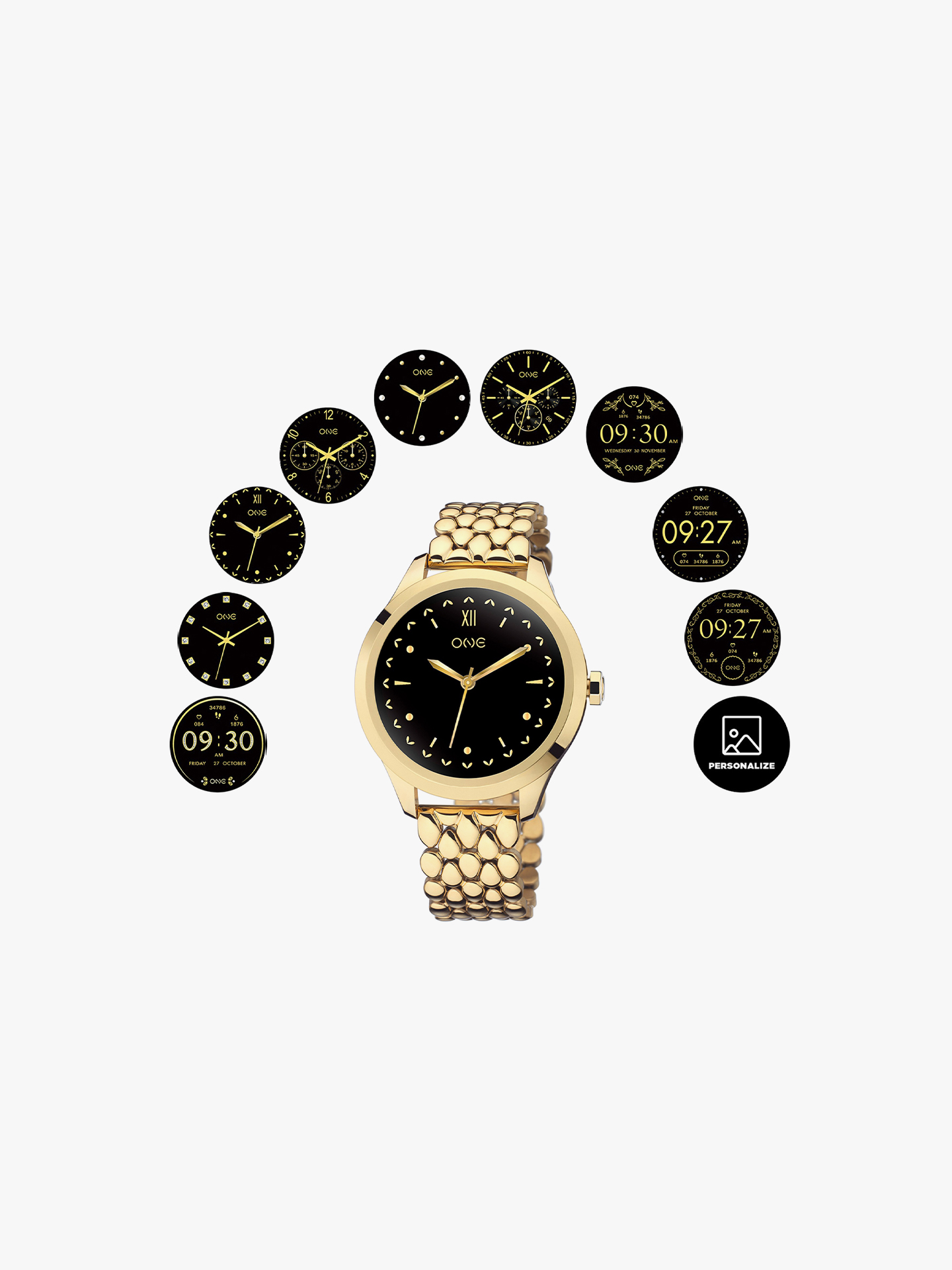 Smartwatch One Mini Gold Links