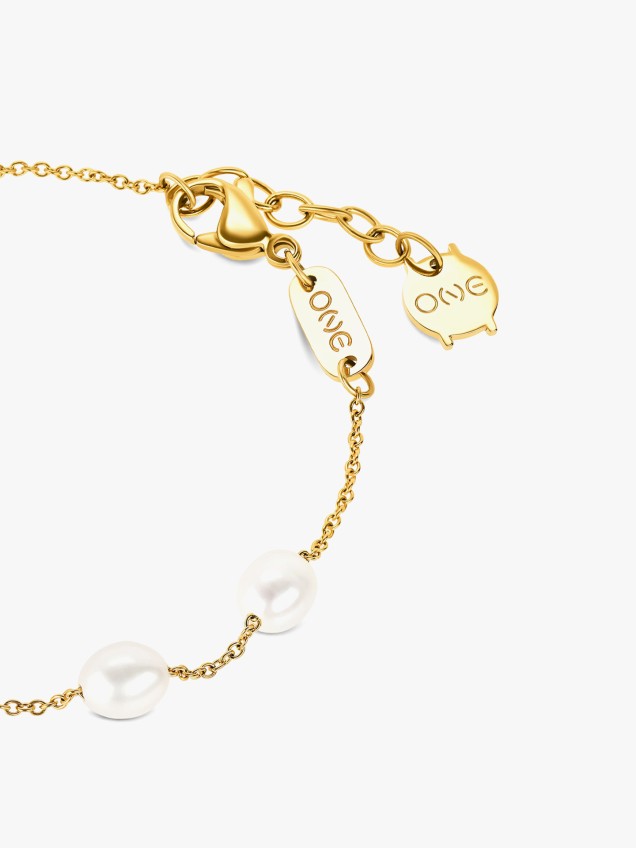 Pulseira One Senhora Rose Infinite Pearl Gold