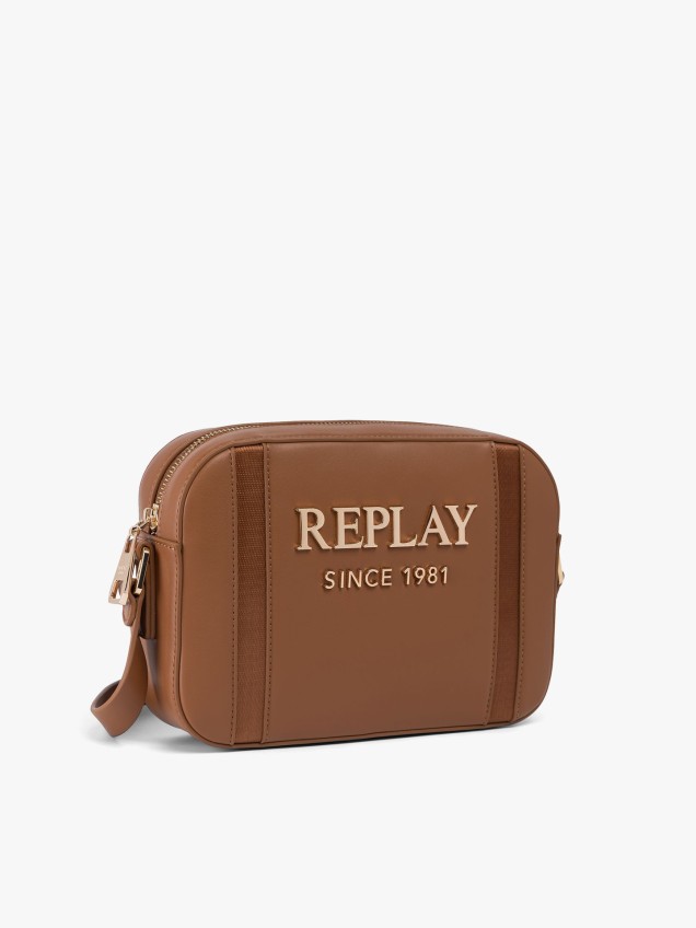 Mala Tiracolo com Logo Metálico