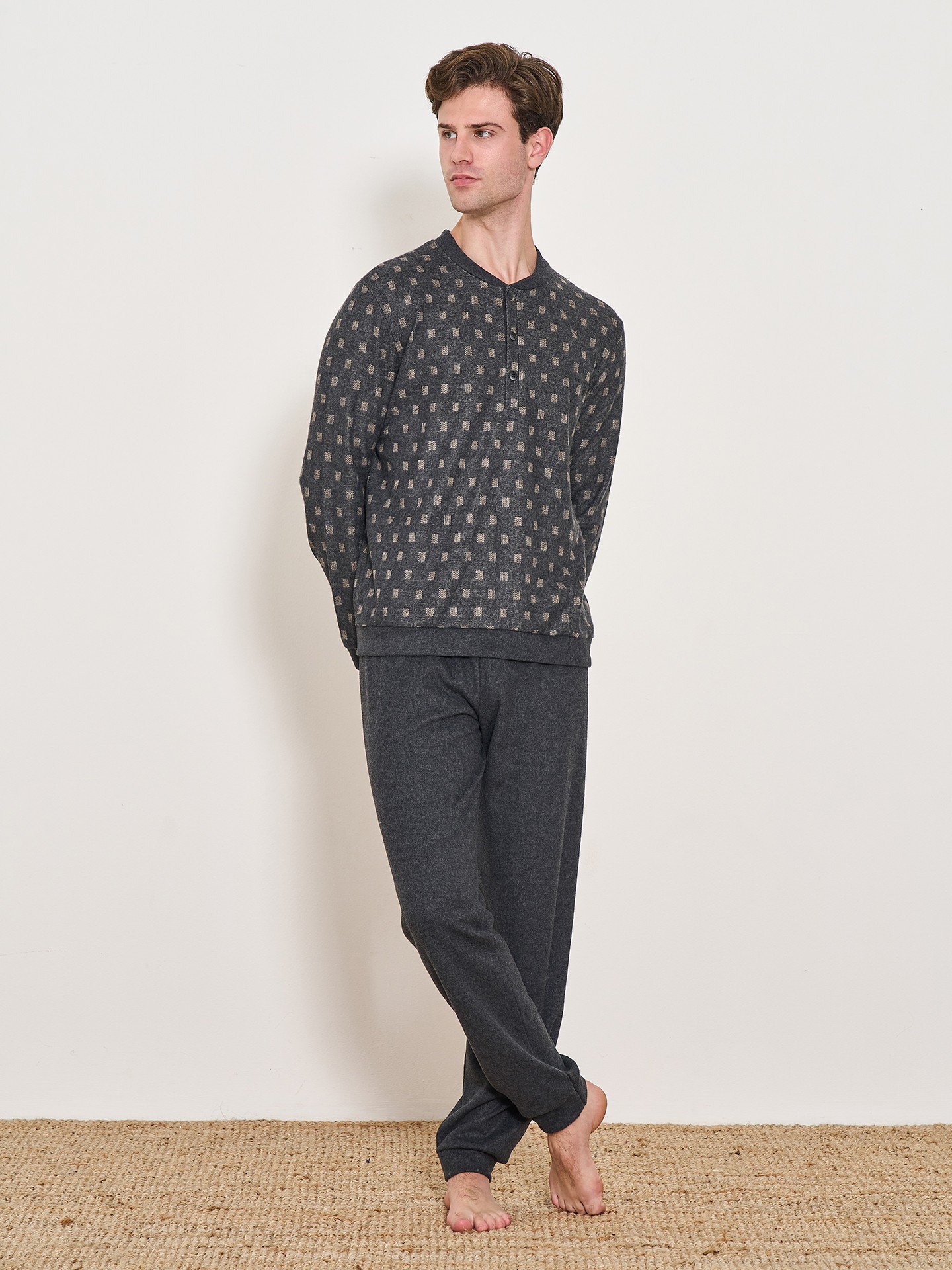 Pijama de Manga Comprida e Calças