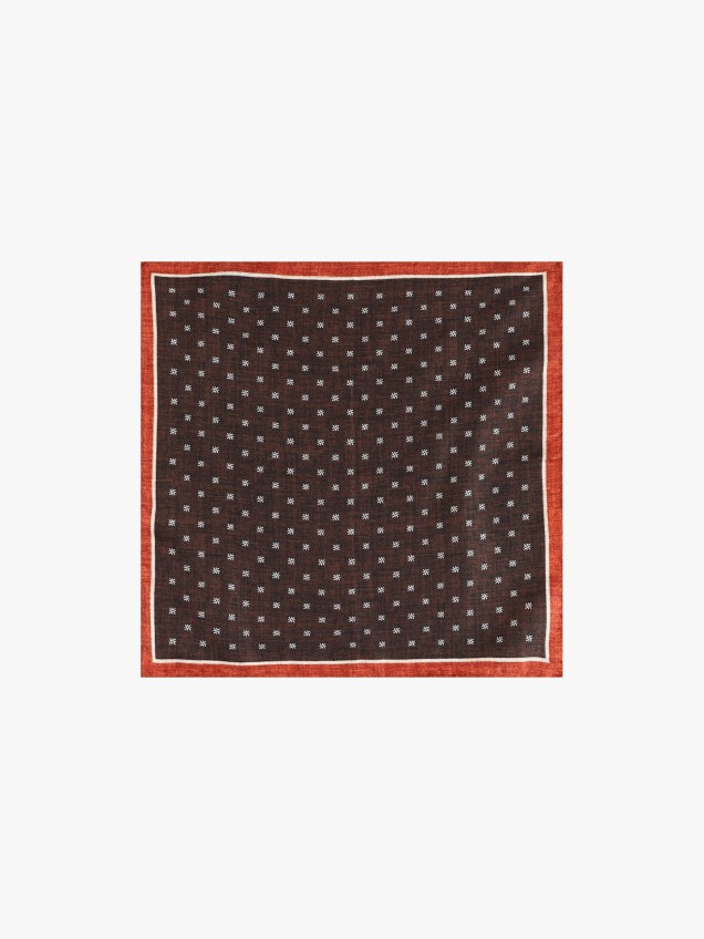 Leno de Bolso em Seda com Micropadro