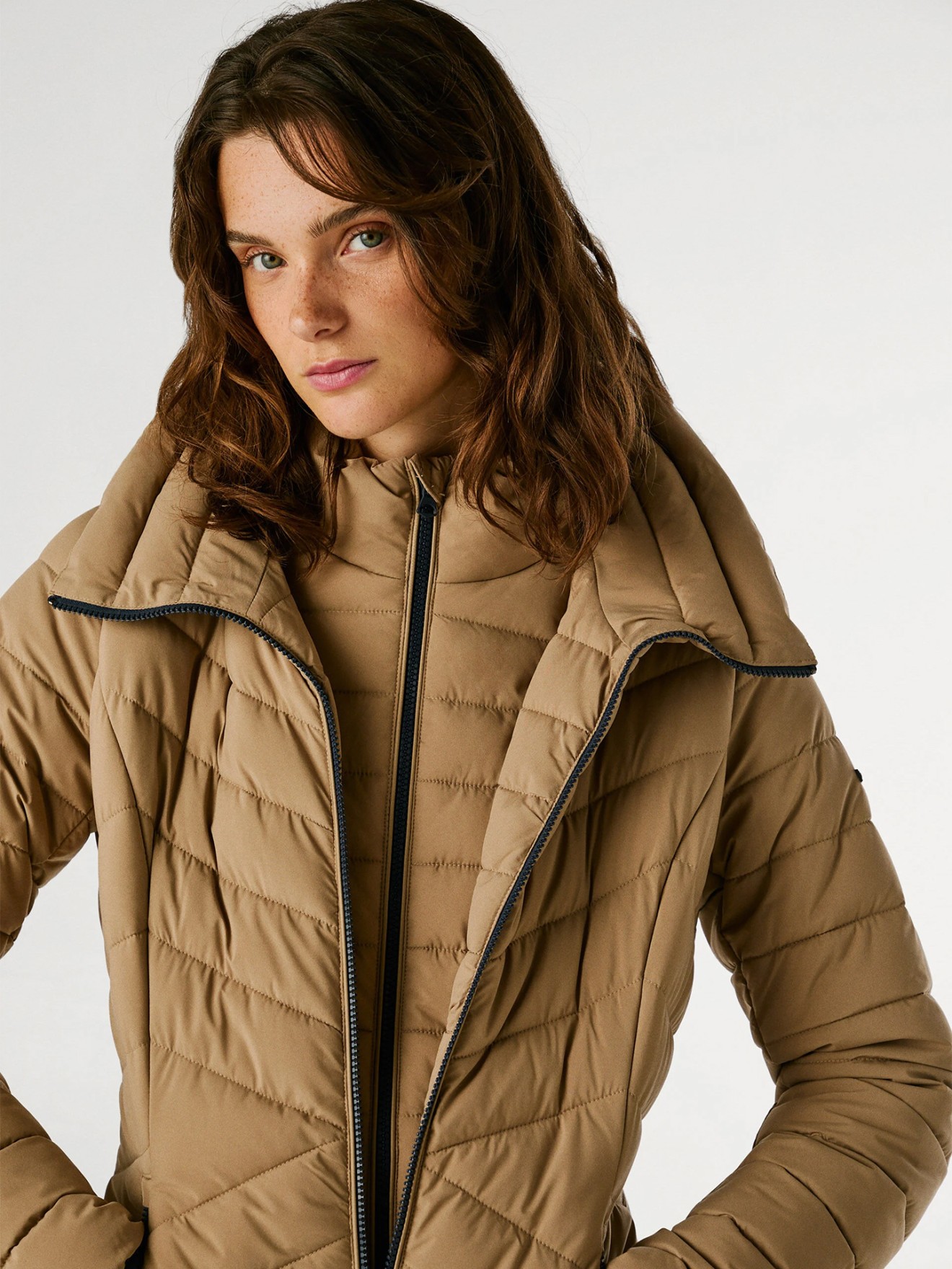 Casaco Comprido Acolchoado Sann Long