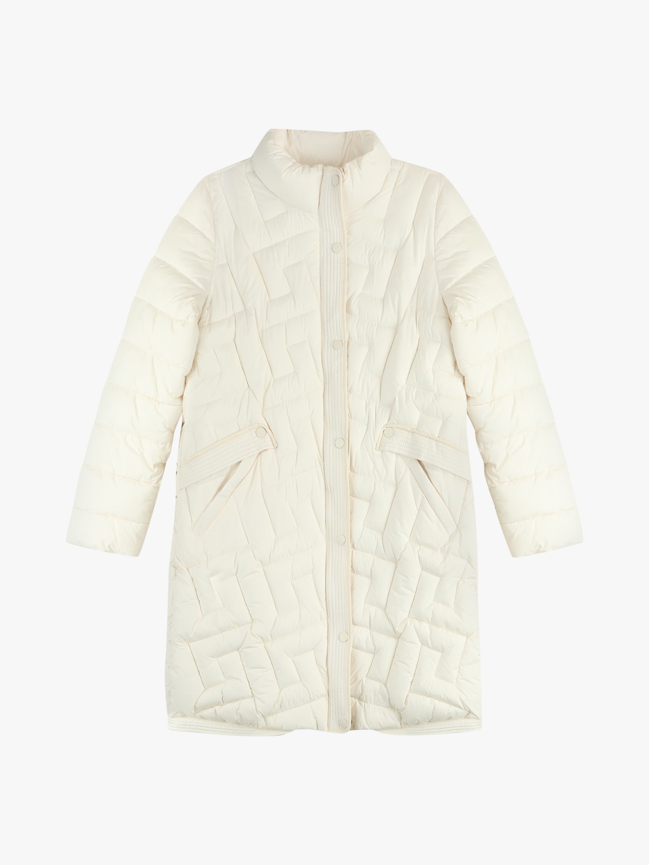 Parka Acolchoada com Gola Subida