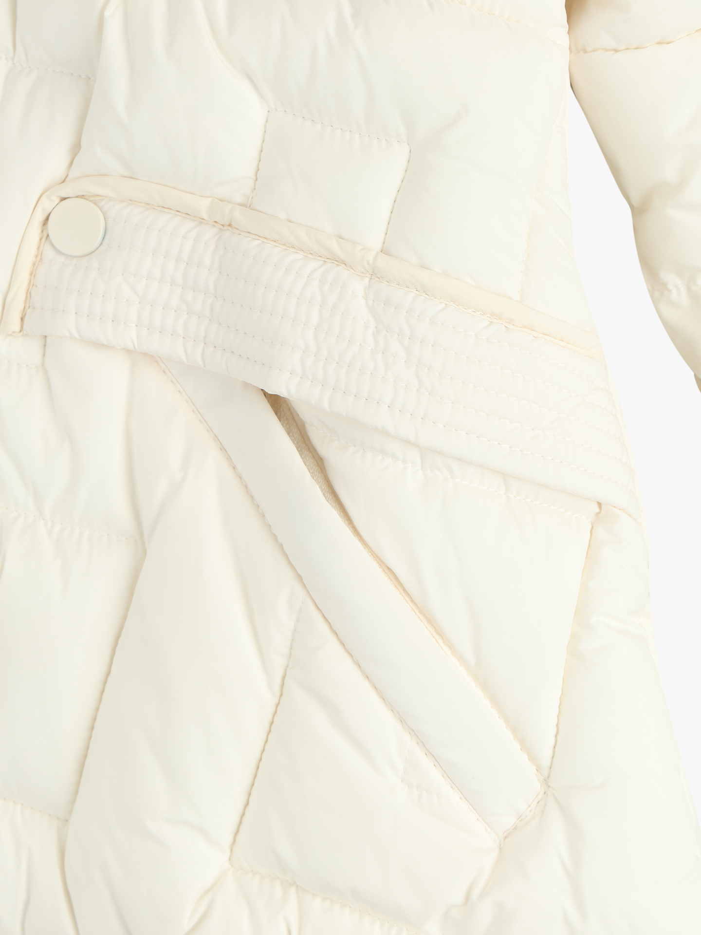 Parka Acolchoada com Gola Subida