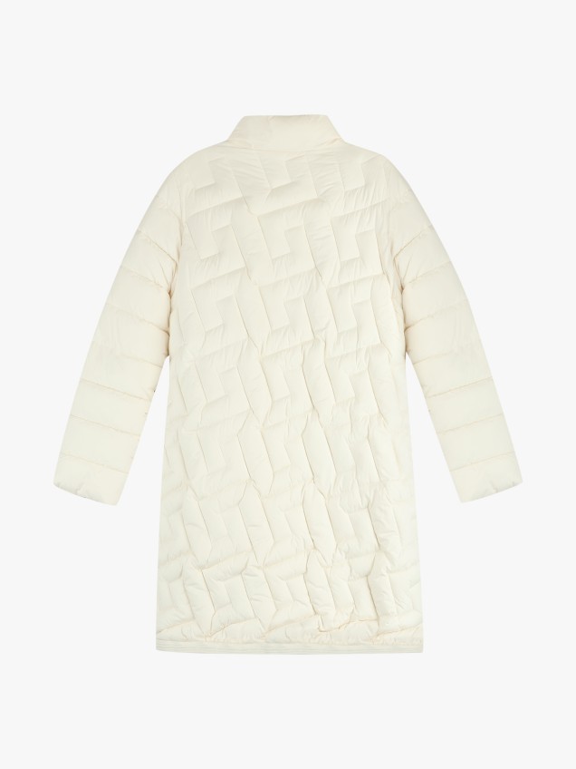 Parka Acolchoada com Gola Subida