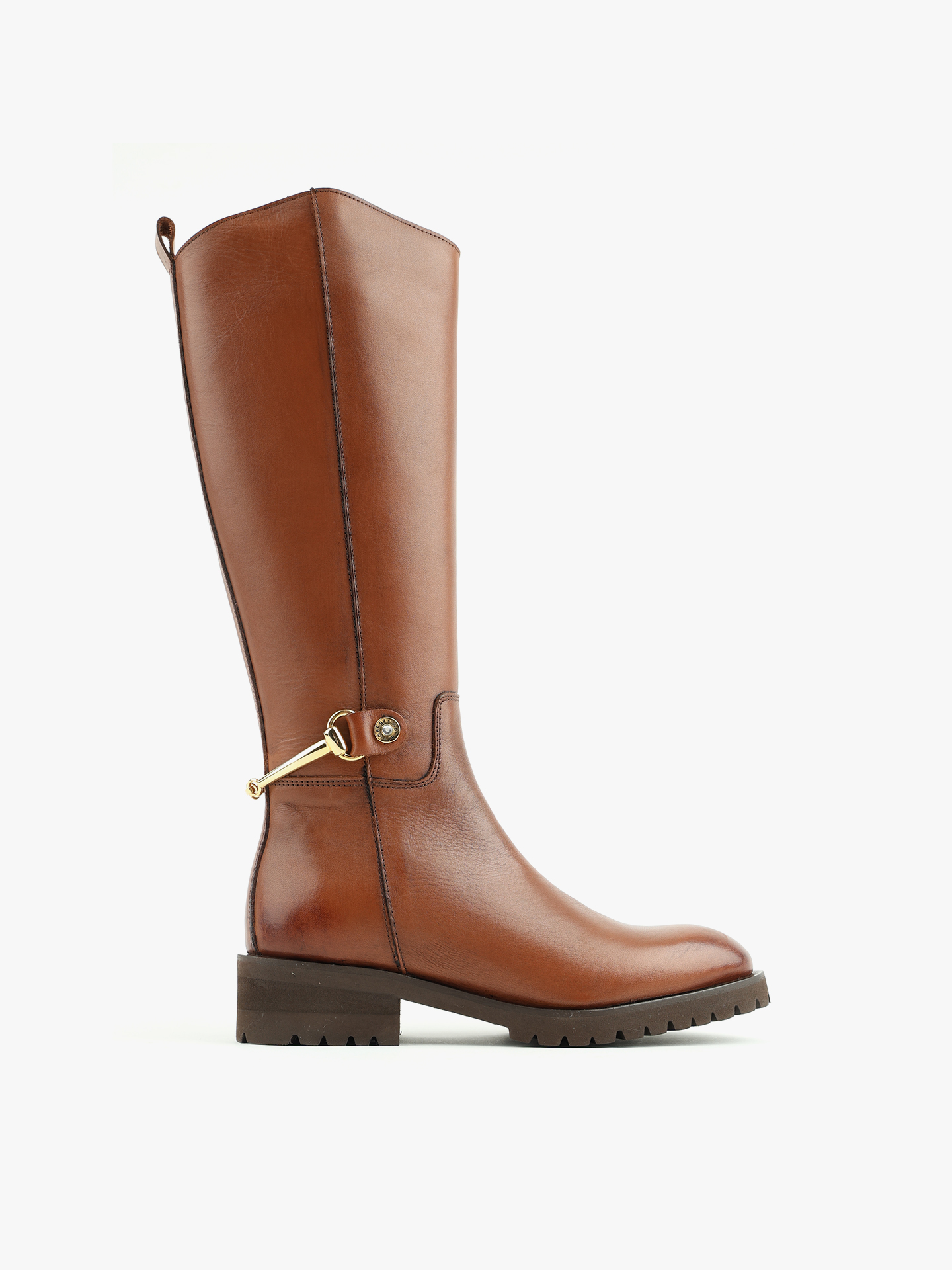 Botas de Cano Alto em Pele