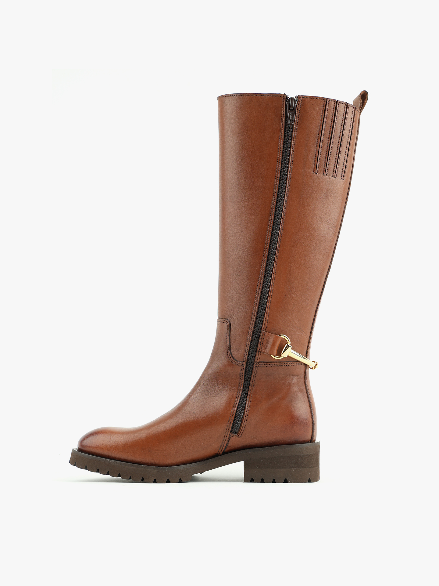 Botas de Cano Alto em Pele